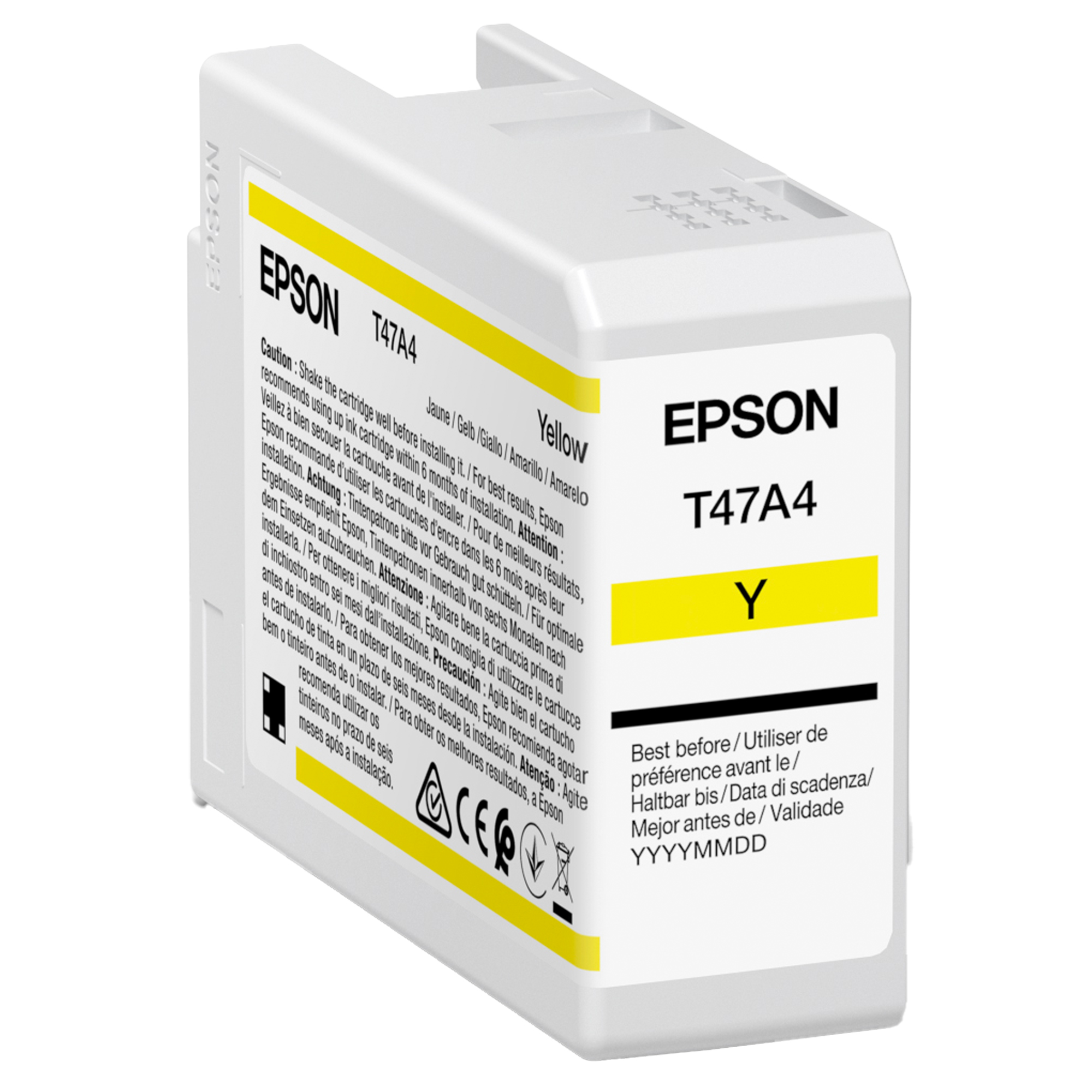 Epson T47A4 - 50 ml - giallo - originale - cartuccia d'inchiostro - per SureColor SC-P900, SC-P900 Mirage Bundling