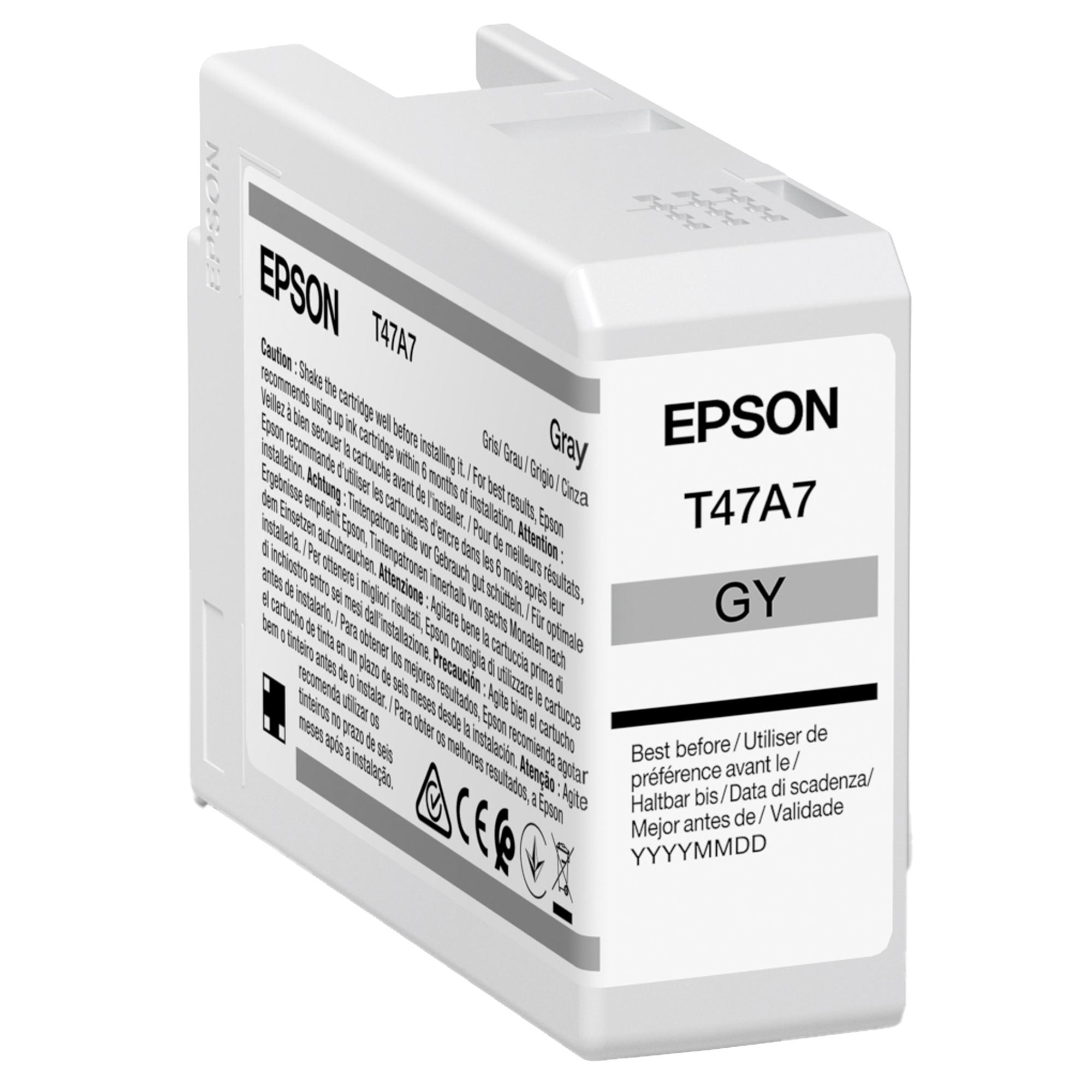 Epson UltraChrome Pro T47A7 - 50 ml - grigio - originale - serbatoio inchiostro - per SureColor SC-P900, SC-P900 Mirage Bundling