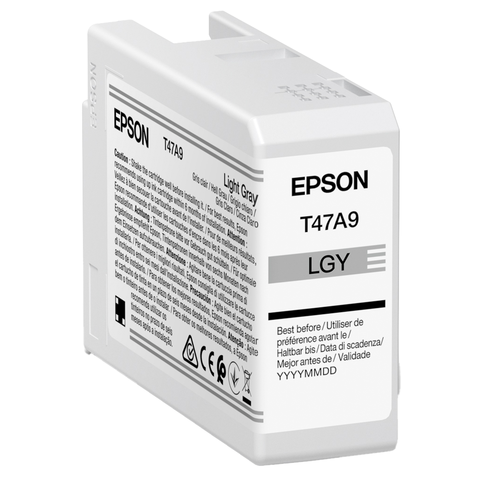 Epson T47A9 - 50 ml - grigio chiaro - originale - cartuccia d'inchiostro - per SureColor SC-P900, SC-P900 Mirage Bundling