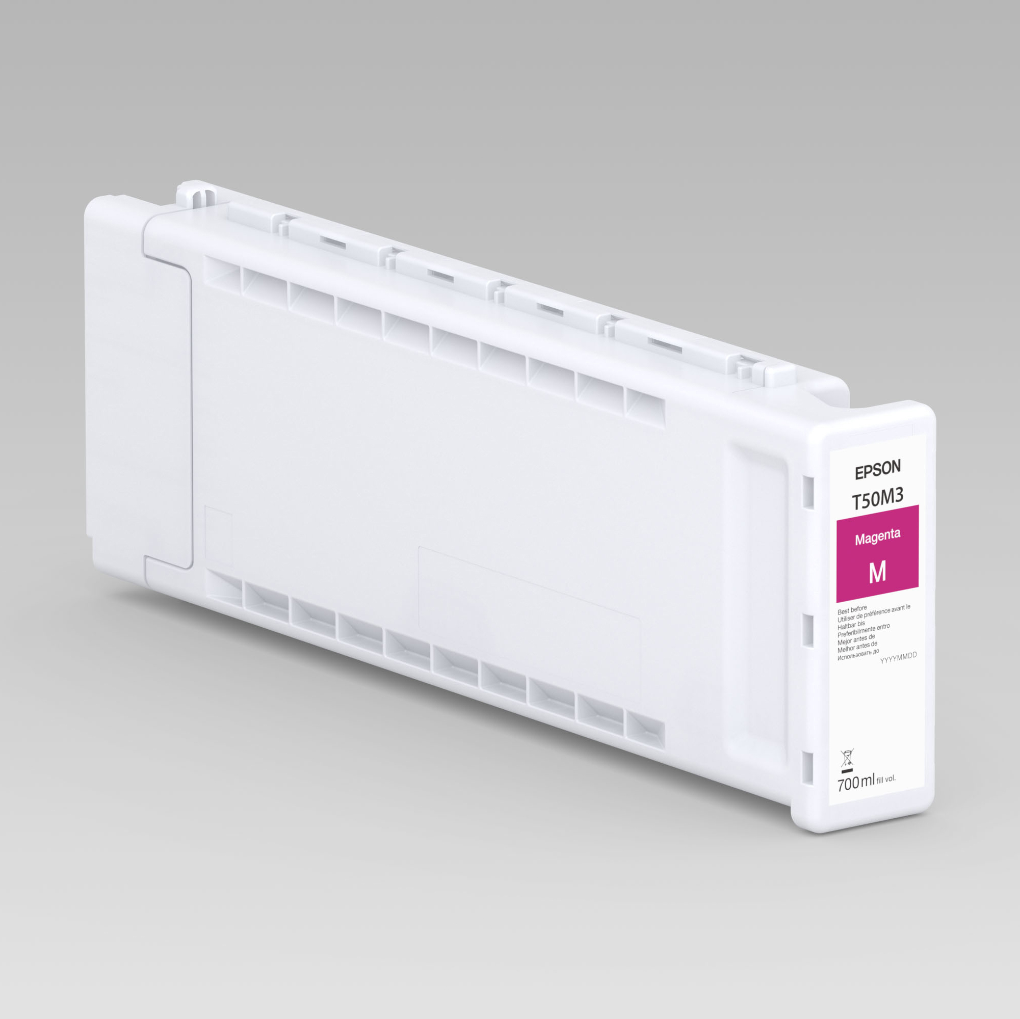 Epson T50M3 - 700 ml - magenta - originale - cartuccia d'inchiostro - per SureColor SC-T3700D, SC-T3700DE, SC-T3700E, SC-T5700D, SC-T7700D, T5700DM, T7700DM