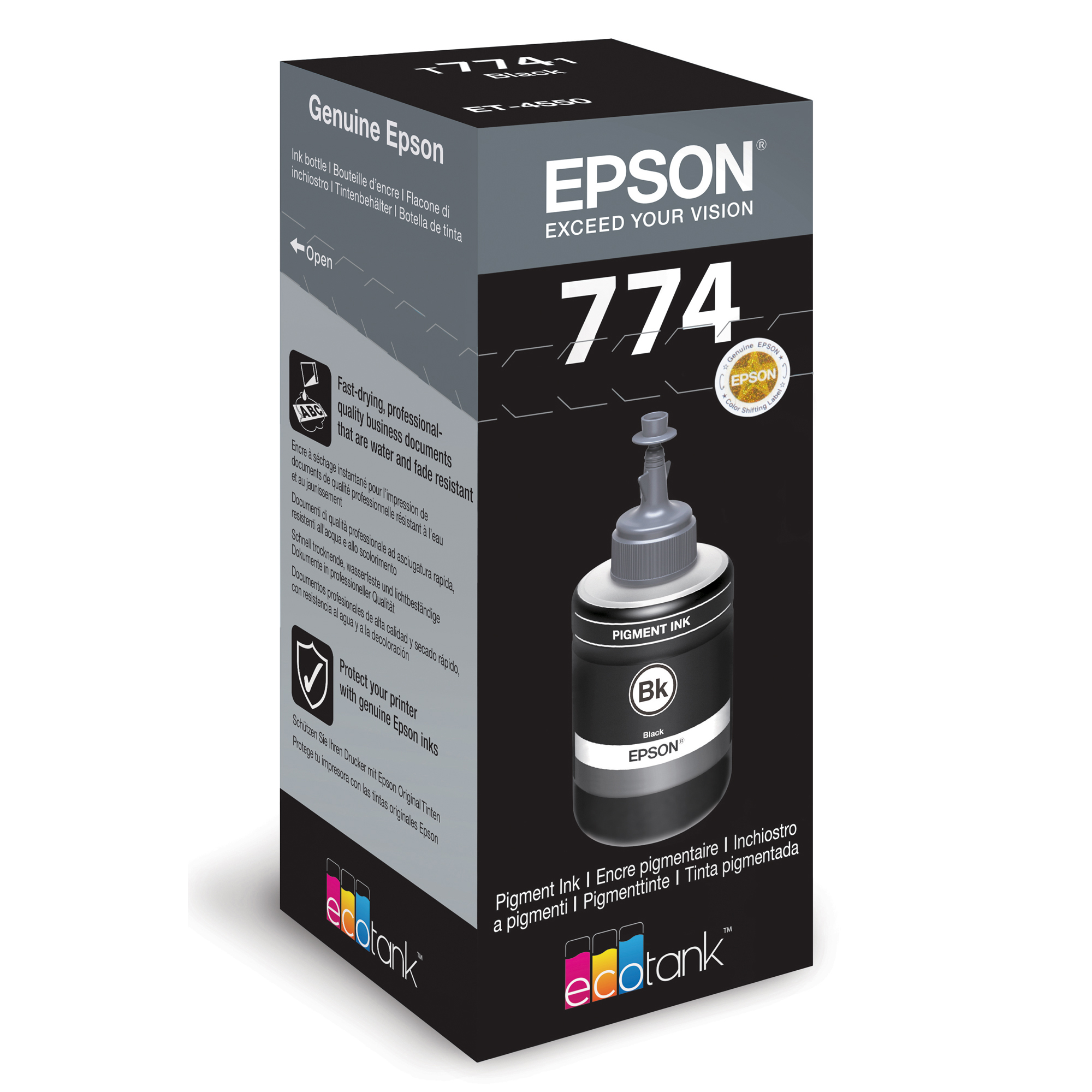 Epson T7741 - 140 ml - nero - originale - ricarica inchiostro - per Epson L1455, L605, L655, M100