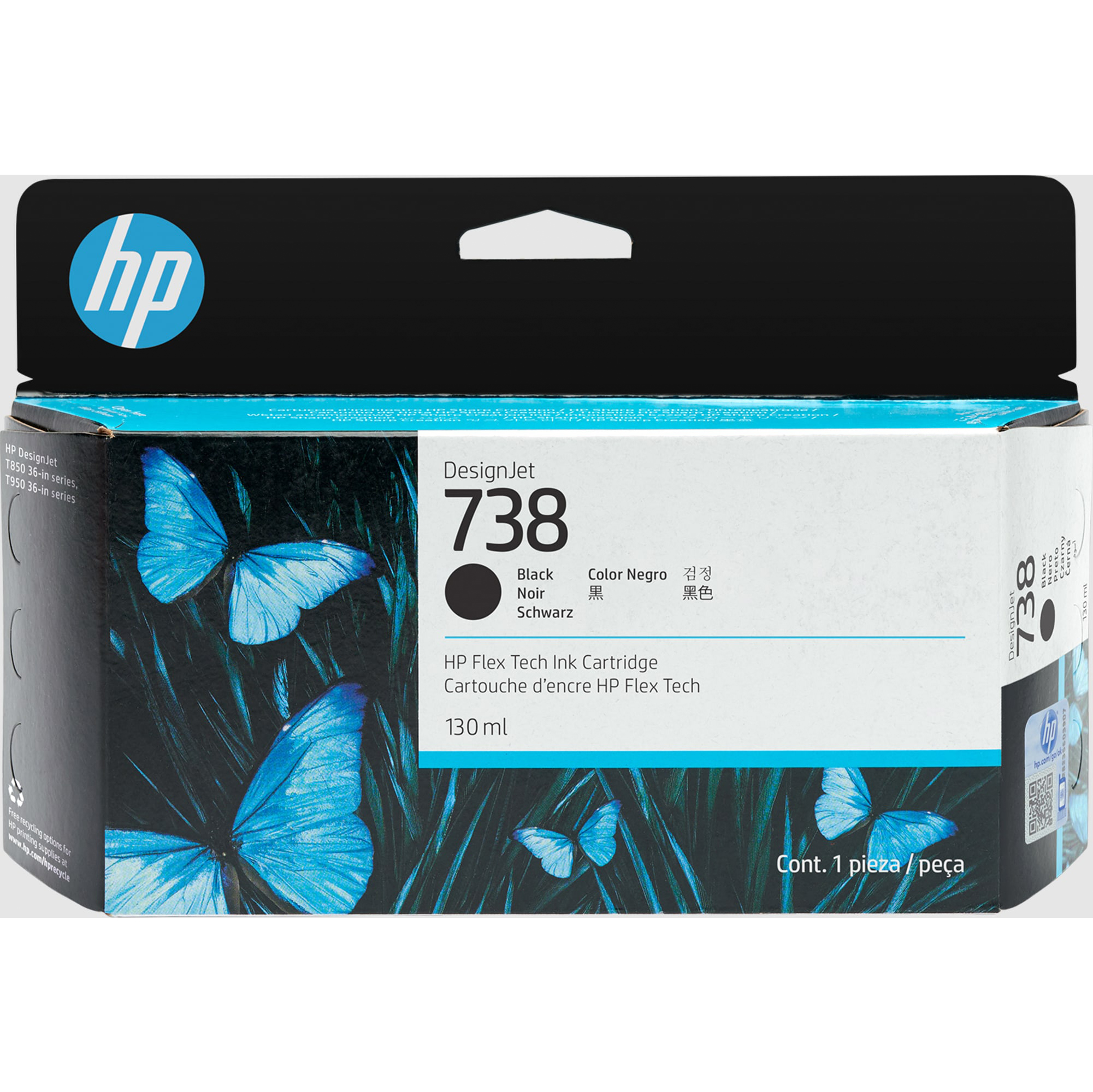 Hp originale - Cartuccia Ink DesignJet 738 - …