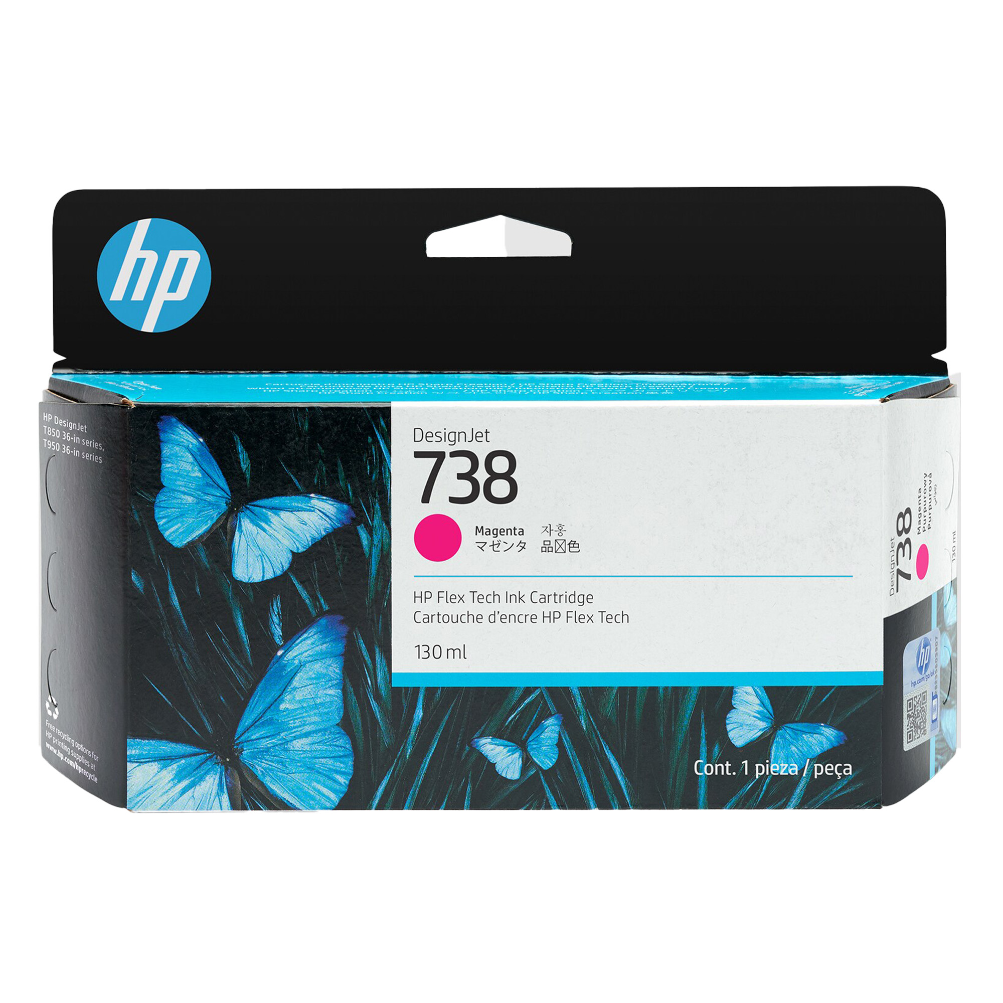 Hp originale - Cartuccia Ink DesignJet 738 - …
