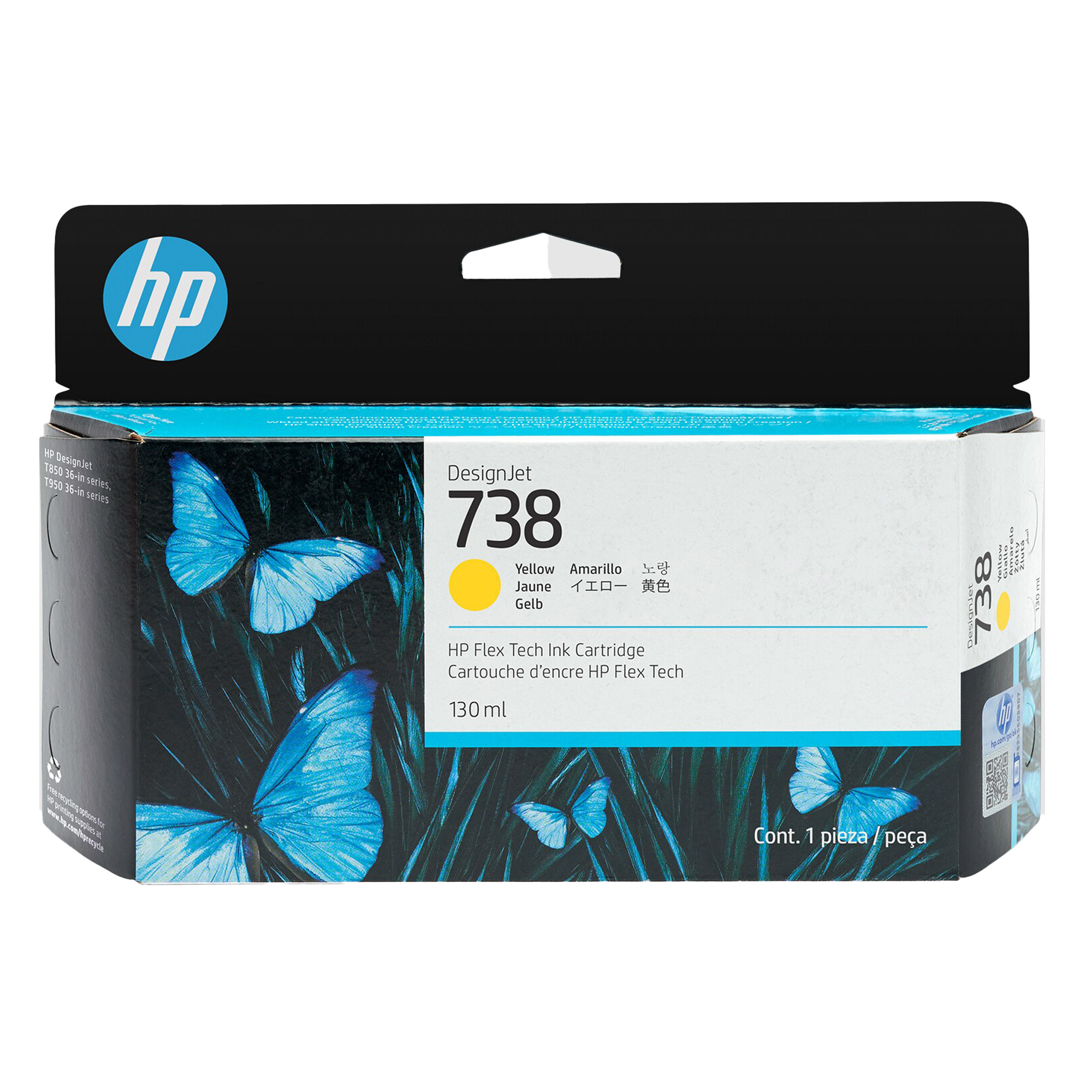 Hp originale - Cartuccia Ink DesignJet 738 - …