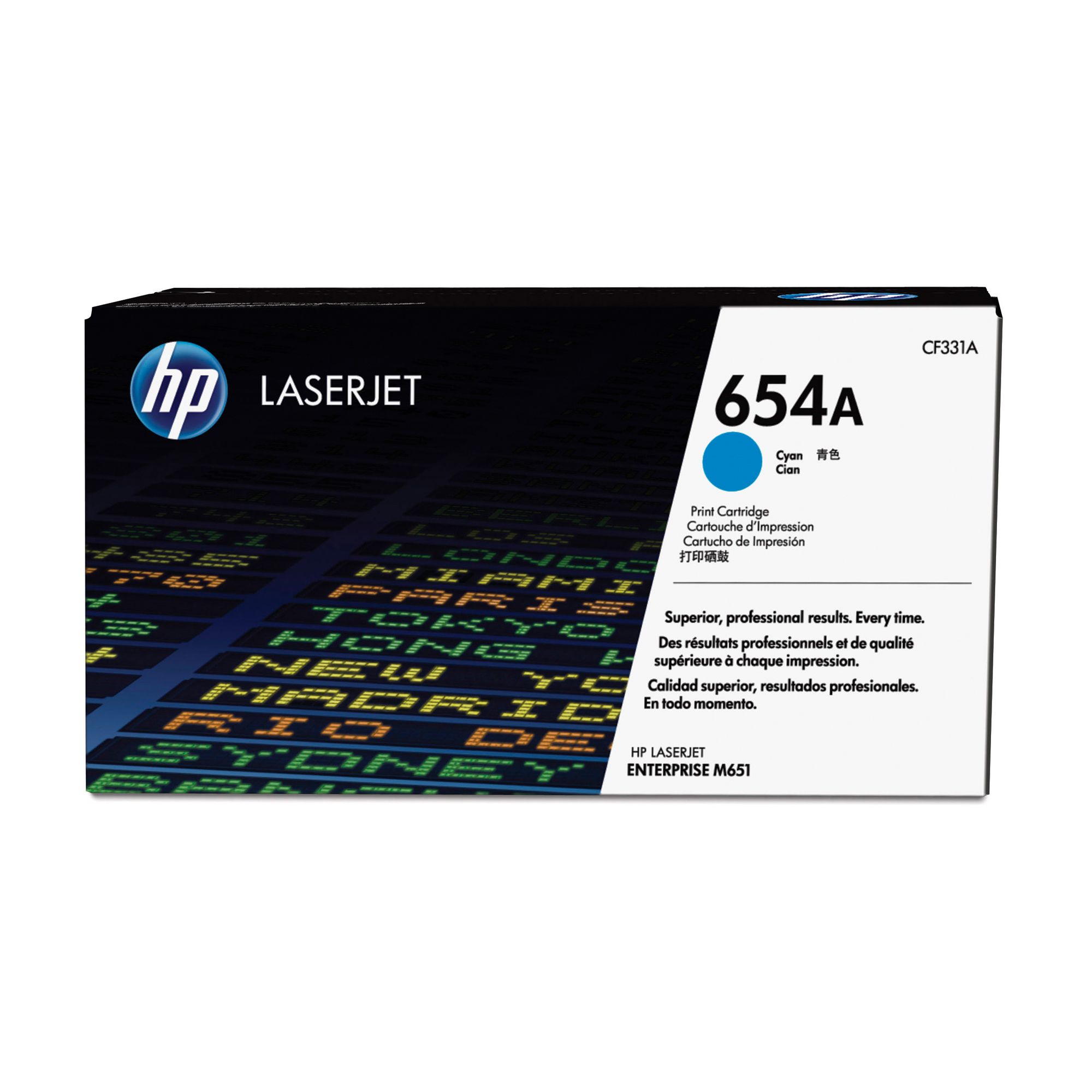 Hp - Toner originale - 654A - Ciano …