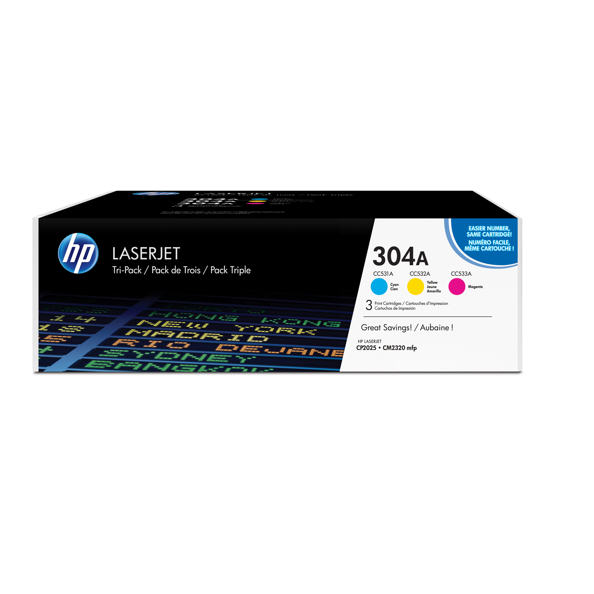 Hp - Confezione 3 Toner originale - 304A …