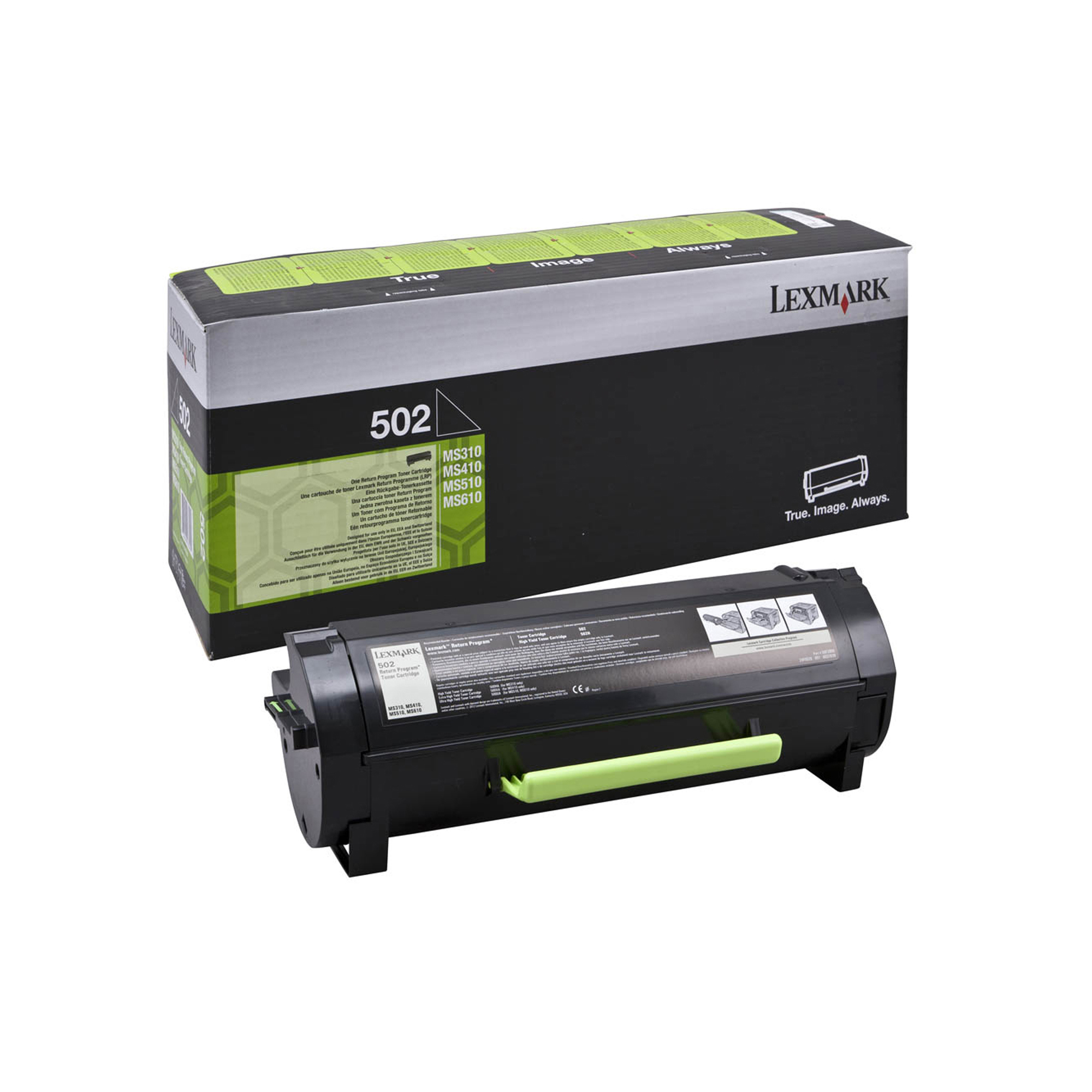 Lexmark 502 - Nero - originale - cartuccia toner LCCP, LRP - per Lexmark MS310, MS410, MS510, MS610