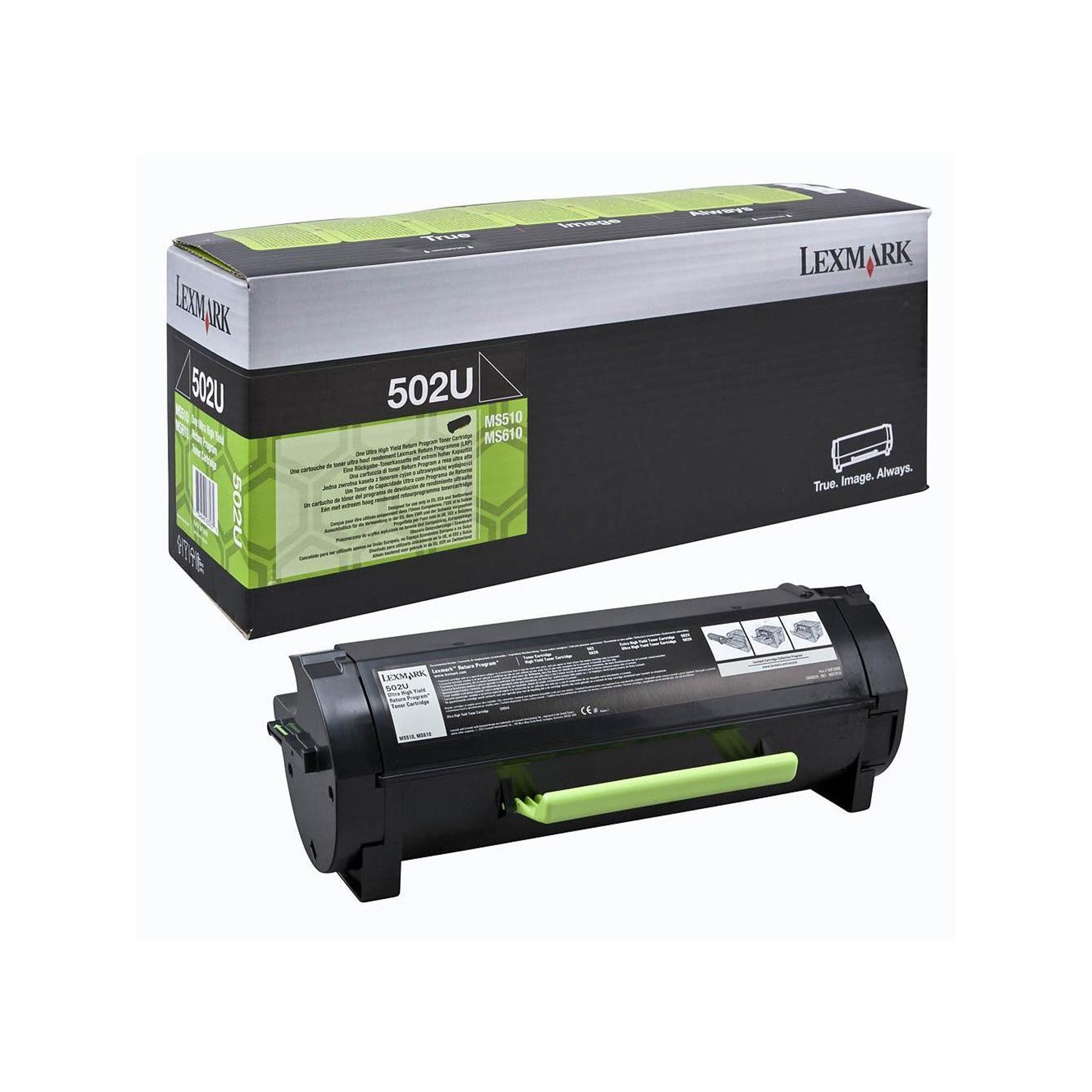 Lexmark 502U - Ultra High Yield - nero - originale - cartuccia toner LCCP, LRP - per Lexmark MS510dn, MS510dtn, MS610de, MS610dn, MS610dte, MS610dtn