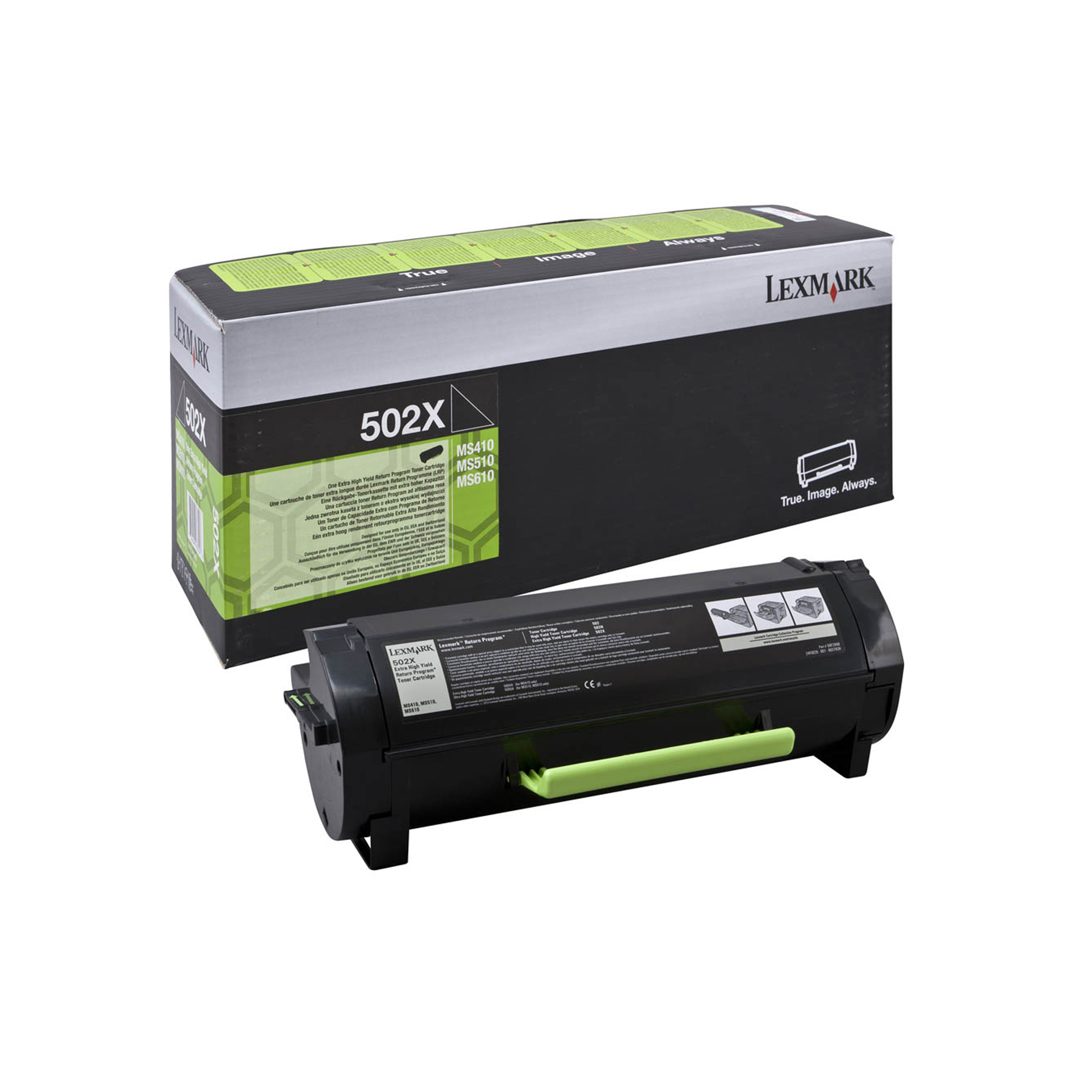 Lexmark 502X - Extra High Yield - nero - originale - cartuccia toner LCCP, LRP - per Lexmark MS410d, MS410dn, MS415dn, MS510dn, MS510dtn, MS610de, MS610dn, MS610dte, MS610dtn