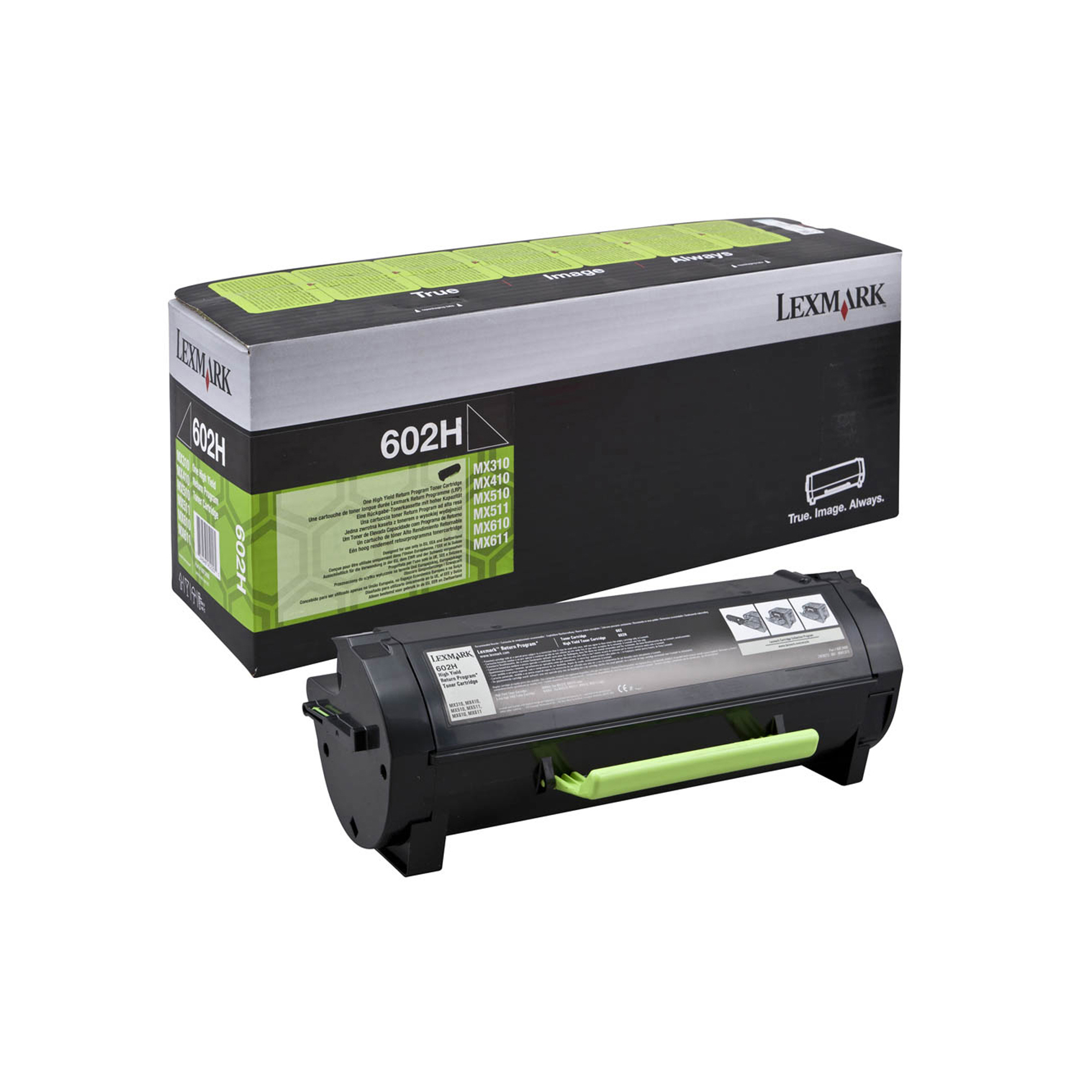 Lexmark 602H - Alta resa - nero - originale - cartuccia toner LCCP, LRP - per Lexmark MX310, MX410, MX510, MX511, MX611