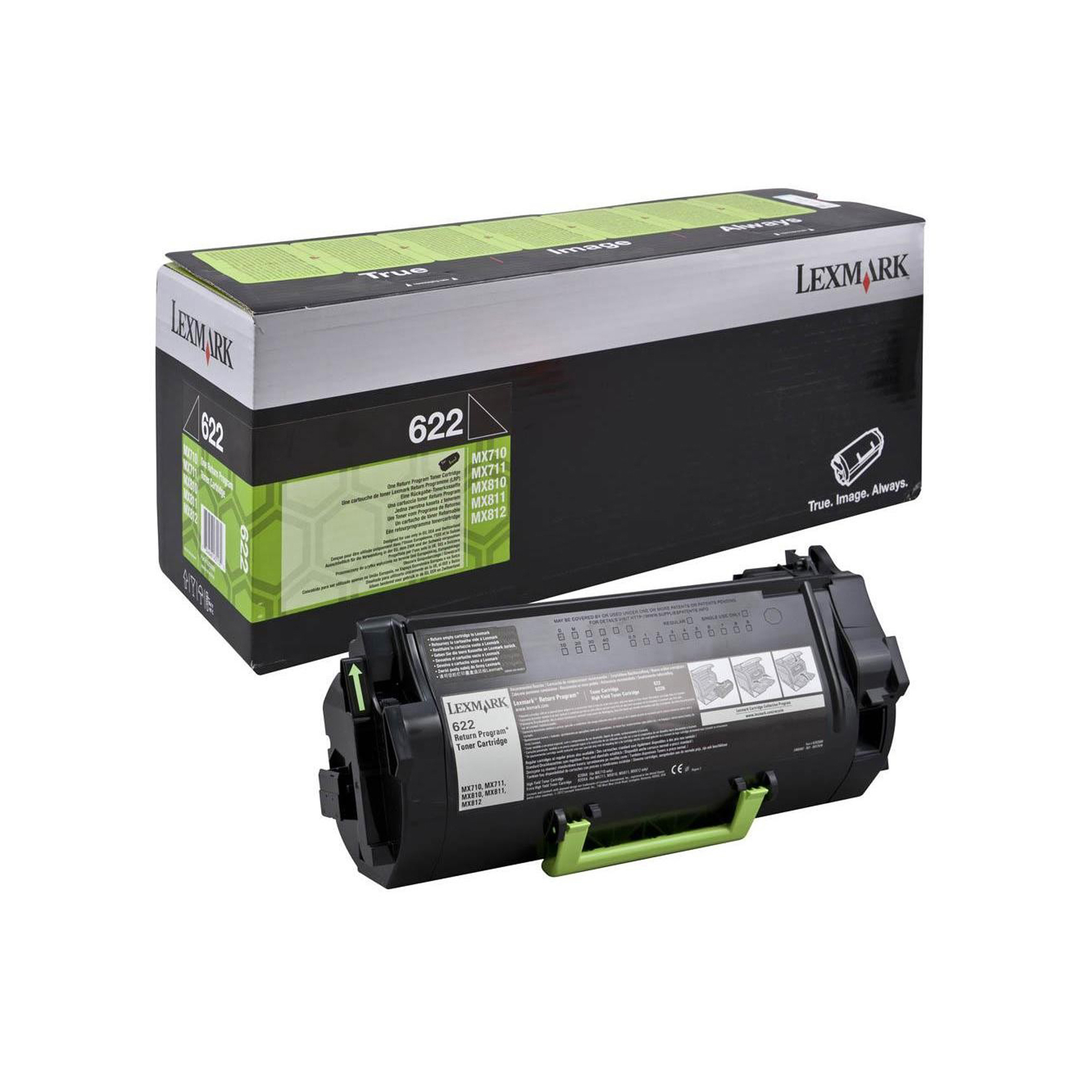 Lexmark 622 - Nero - originale - cartuccia toner LCCP, LRP - per Lexmark MX710, MX711, MX810, MX811, MX812