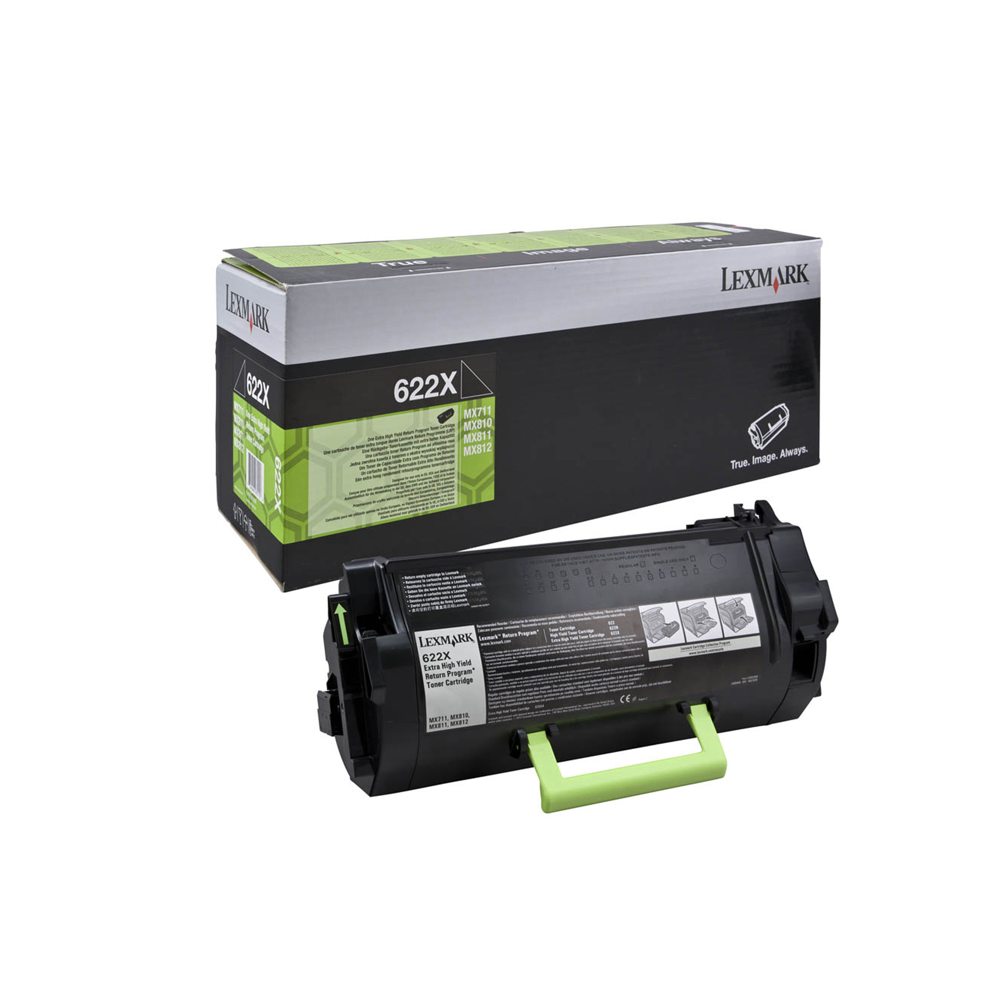 Lexmark 622X - Extra High Yield - nero - originale - cartuccia toner LCCP, LRP - per Lexmark MX711, MX810, MX811, MX812