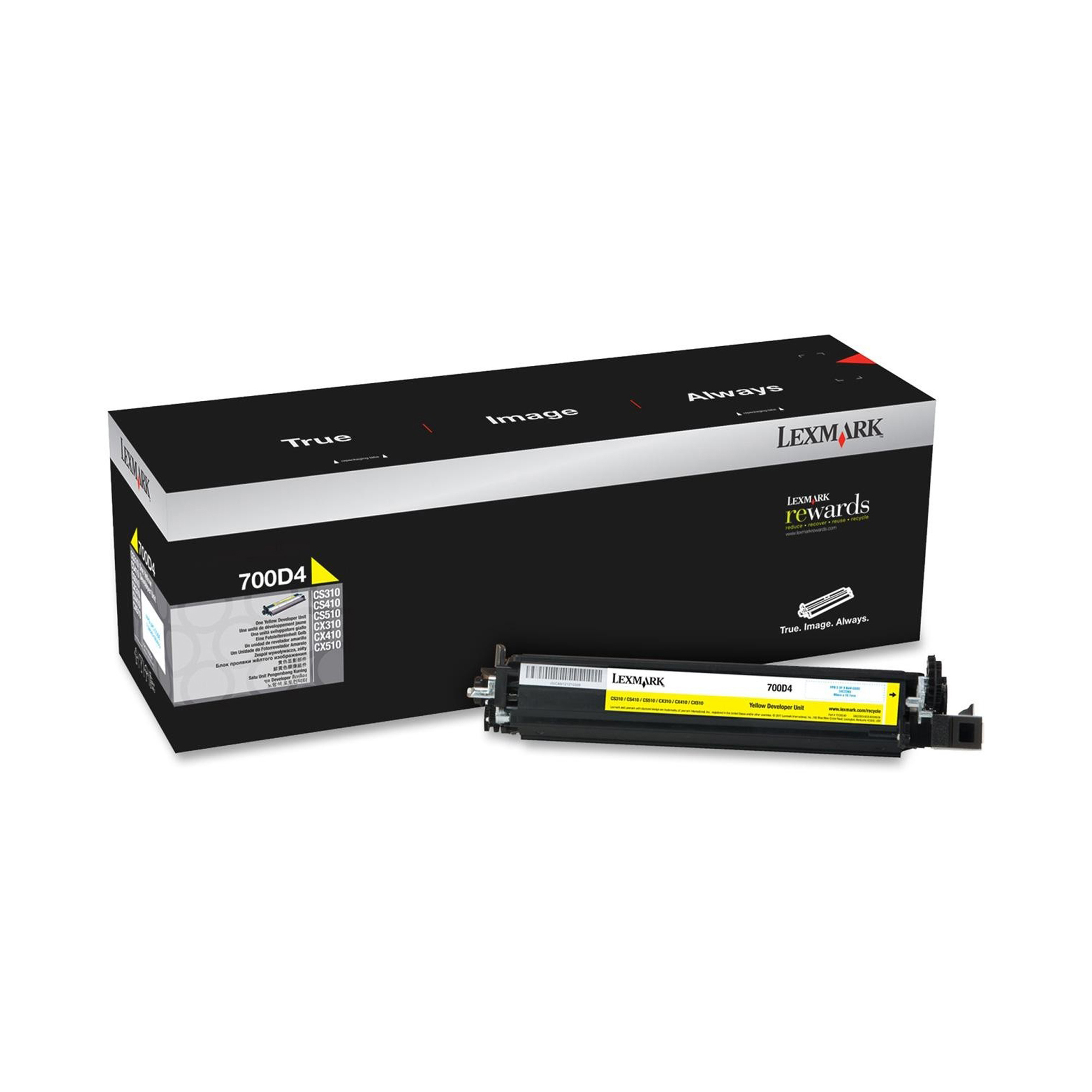 Lexmark 700D4 - Giallo - originale - kit unità di sviluppo LCCP - per Lexmark C2132, CS310, CS317, CS417, CS517, CX317, CX410, CX417, CX510, CX517, XC2130