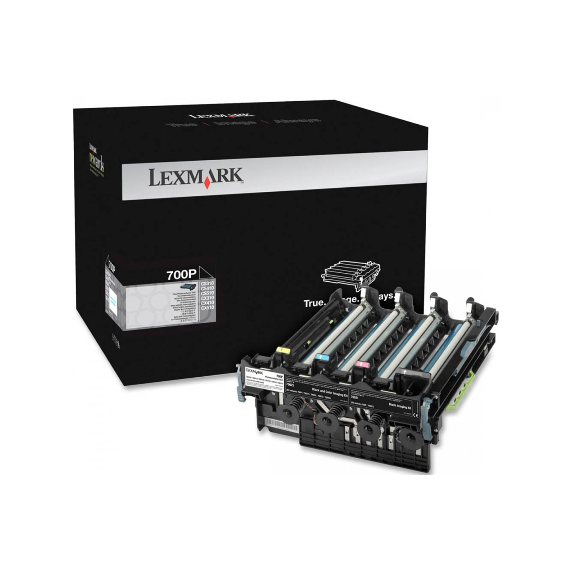 Lexmark 700P - Colori (ciano, magenta, giallo, nero) - unità fotoconduttore LCCP - per Lexmark C2132, CS310, CS317, CS417, CS517, CX317, CX410, CX417, CX510, CX517, XC2130
