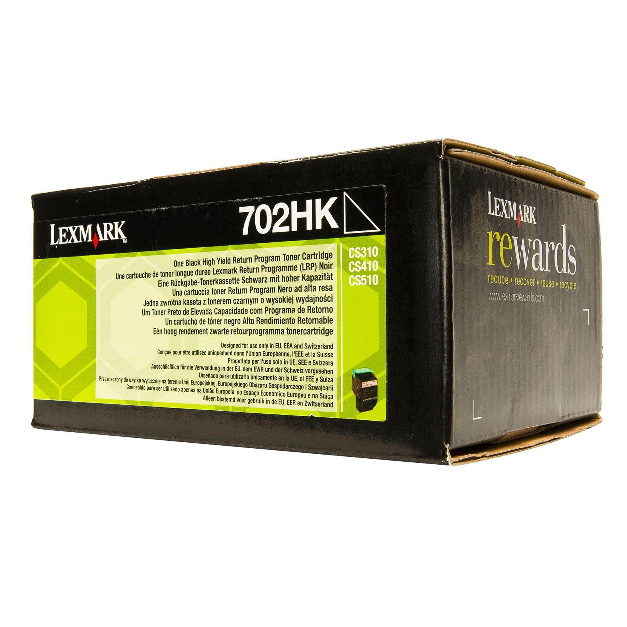 Lexmark 702HK - Alta resa - nero - originale - cartuccia toner LCCP, LRP - per Lexmark CS310dn, CS310n, CS410dn, CS410dtn, CS410n, CS510de, CS510dte