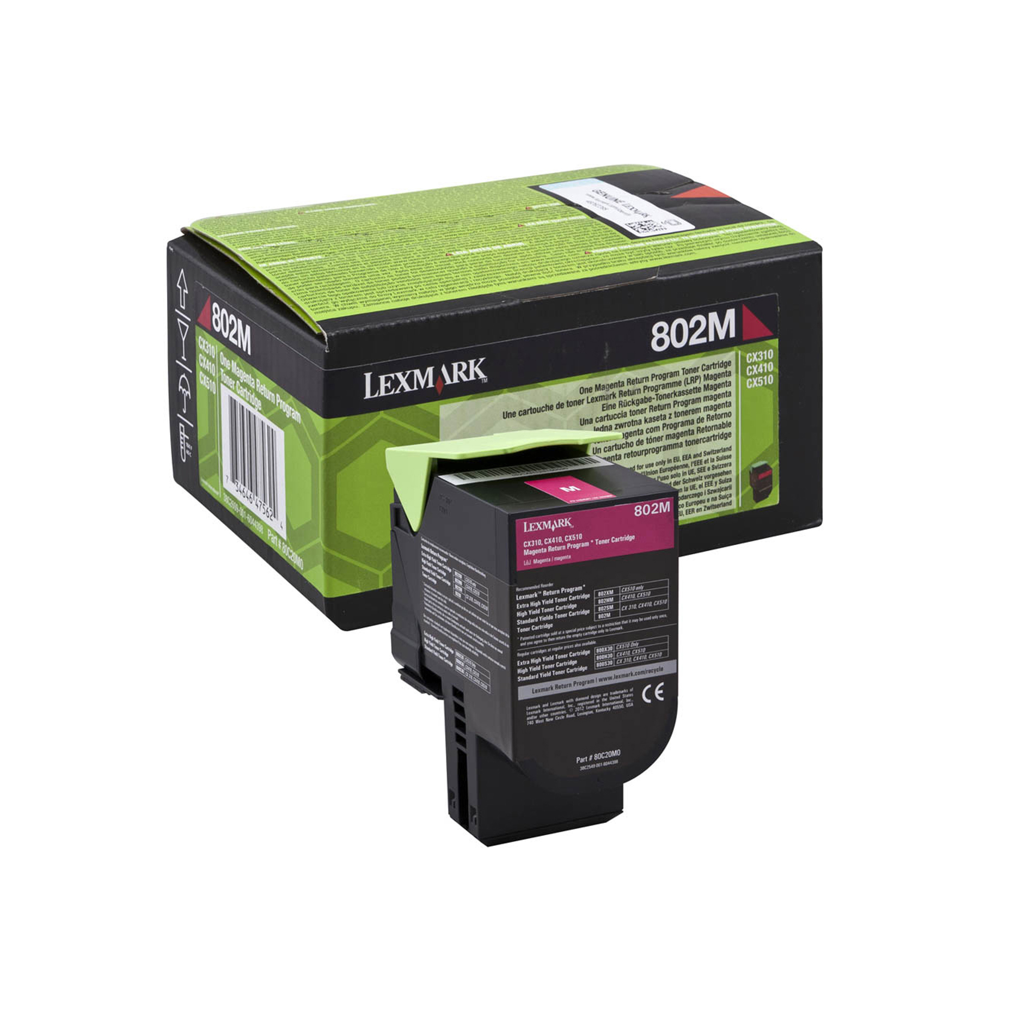 Lexmark 802M - Magenta - originale - cartuccia toner LCCP, LRP - per Lexmark CX310dn, CX310n, CX410de, CX410dte, CX410e, CX510de, CX510dhe, CX510dthe