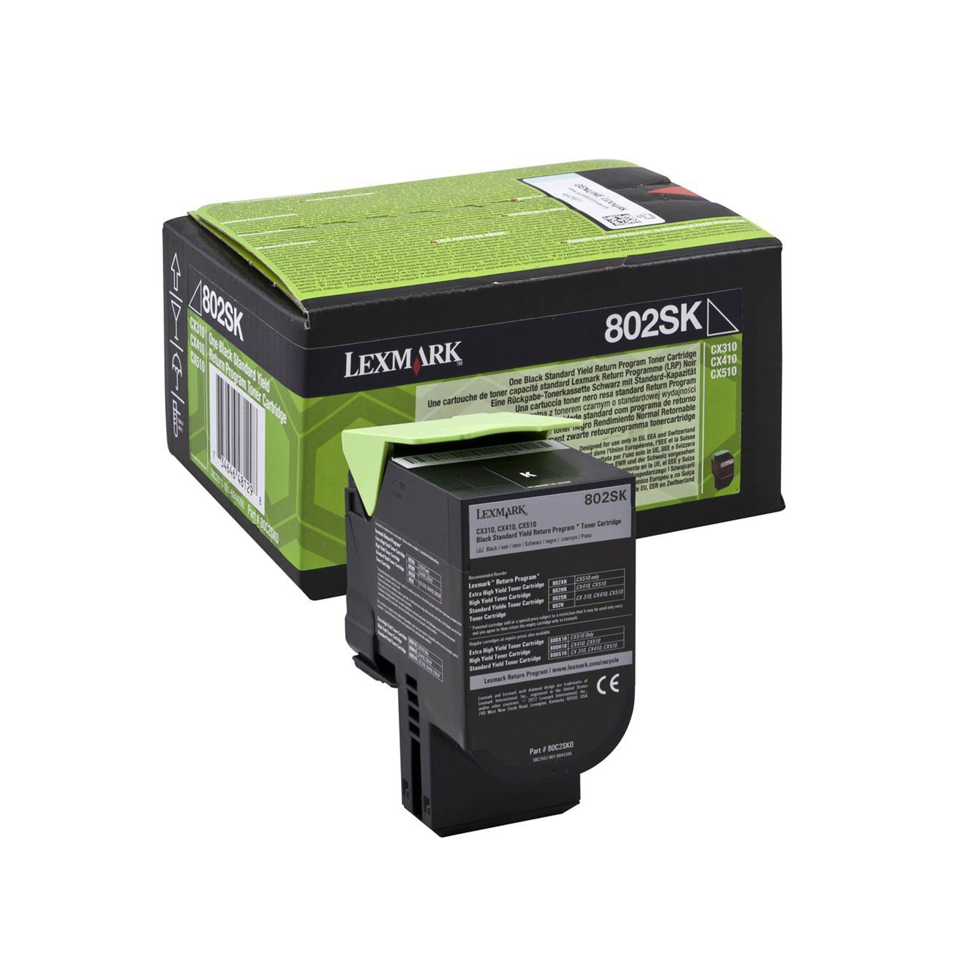 Lexmark 802SK - Nero - originale - cartuccia toner LCCP, LRP - per Lexmark CX310dn, CX310n, CX410de, CX410dte, CX410e, CX510de, CX510dhe, CX510dthe