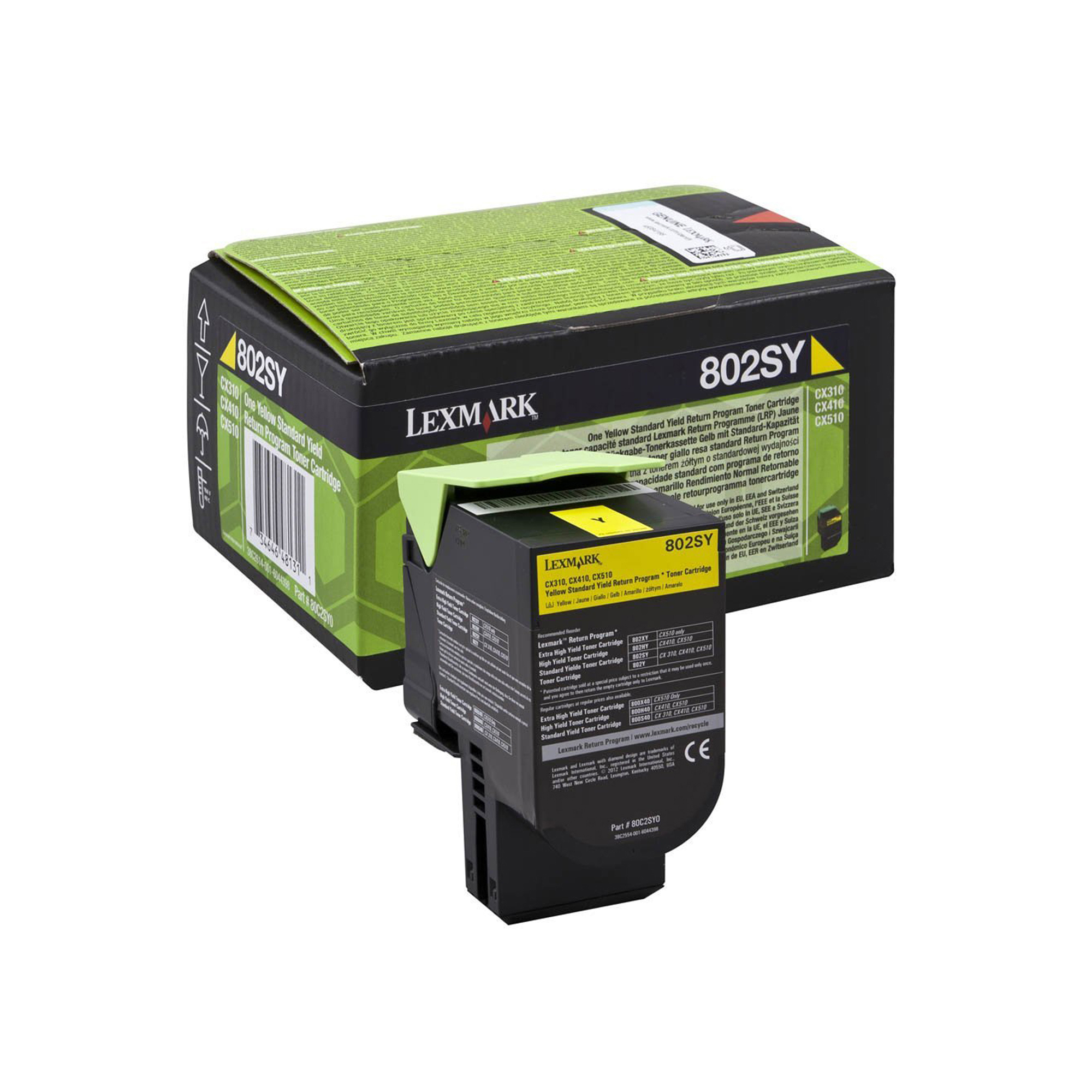 Lexmark 802SY - Giallo - originale - cartuccia toner LCCP, LRP - per Lexmark CX310dn, CX310n, CX410de, CX410dte, CX410e, CX510de, CX510dhe, CX510dthe