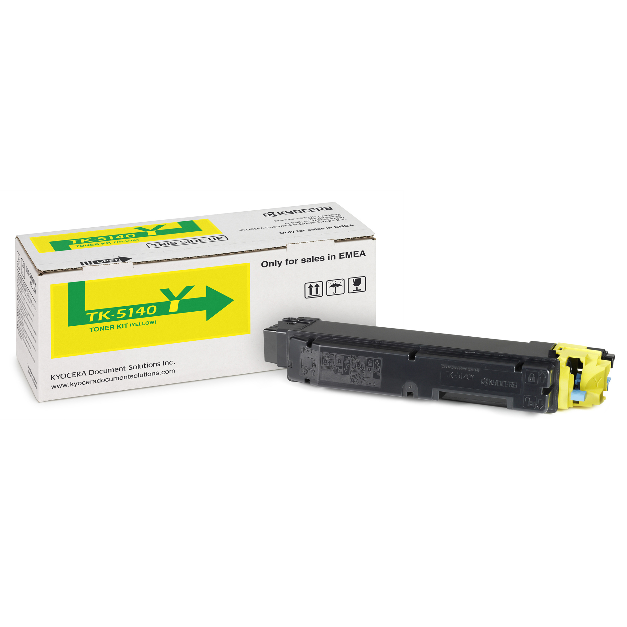 Kyocera TK 5140Y - Giallo - originale - kit toner - per ECOSYS M6030cdn, M6030cdn/KL3, M6530cdn, M6530cdn/KL3, P6130cdn, P6130cdn/KL3