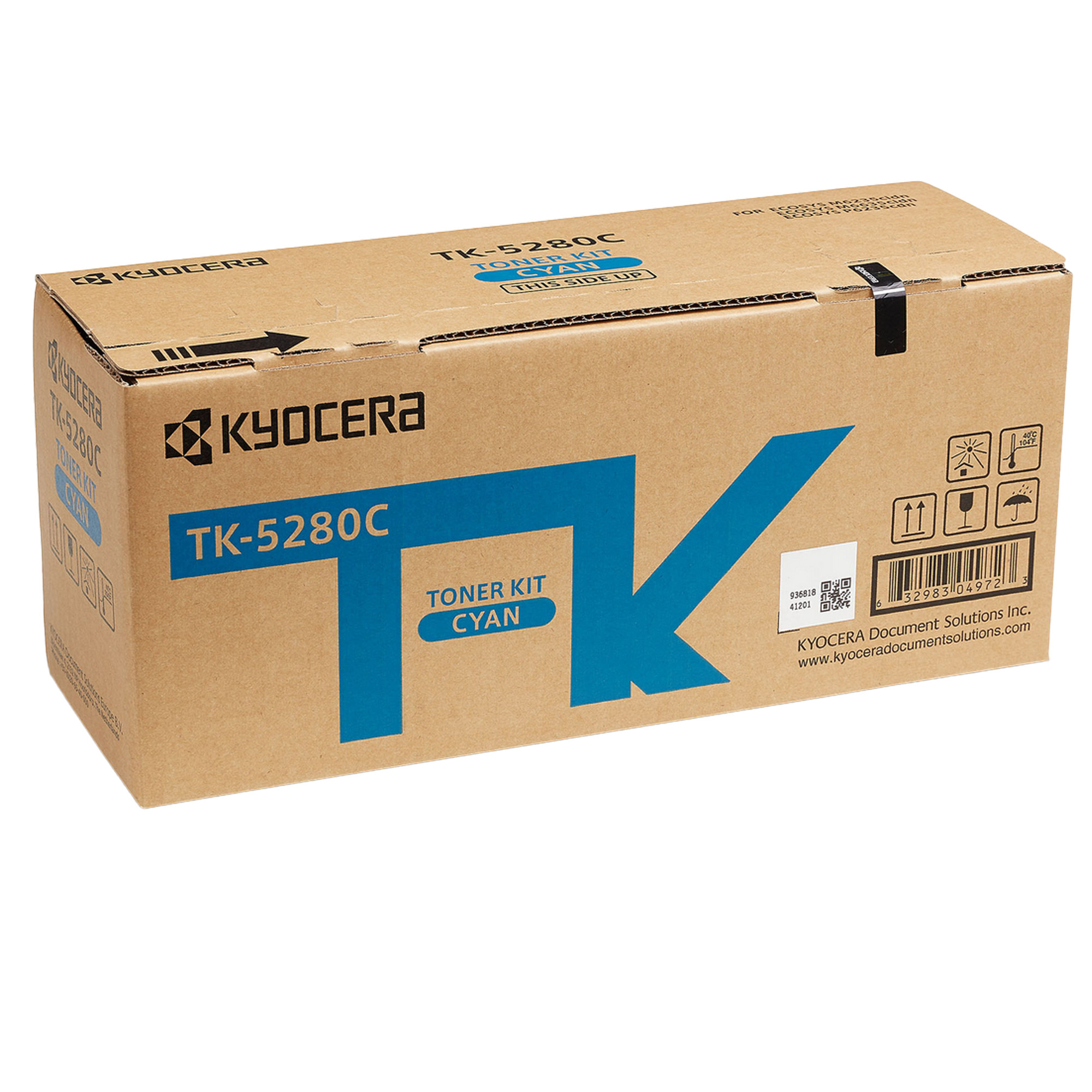 Kyocera TK 5280C - Ciano - originale - kit toner - per ECOSYS M6235cidn, M6235CIDN/KL3, M6635cidn, M6635CIDN/KL3, P6235cdn, P6235CDN/KL3