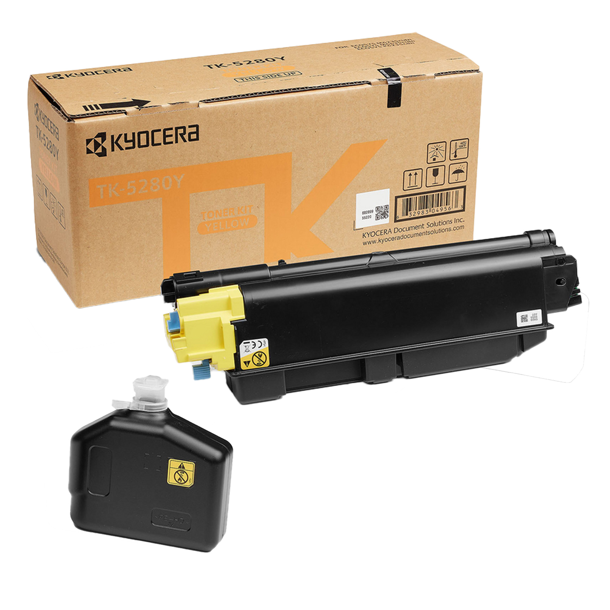 Kyocera TK 5280Y - Giallo - originale - kit toner - per ECOSYS M6235cidn, M6235CIDN/KL3, M6635cidn, M6635CIDN/KL3, P6235cdn, P6235CDN/KL3