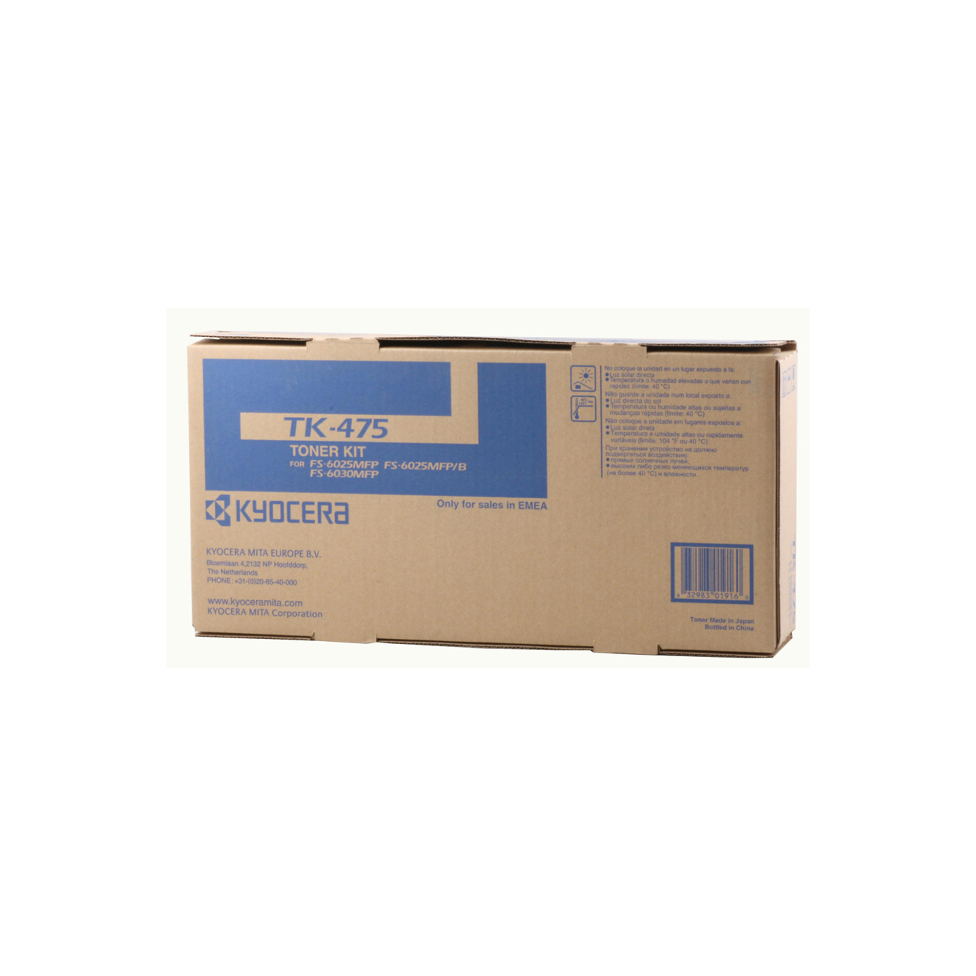 Kyocera TK 475 - Nero - originale - cartuccia toner - per Kyocera FS-6025, FS-6030, FS-6525, FS-6530