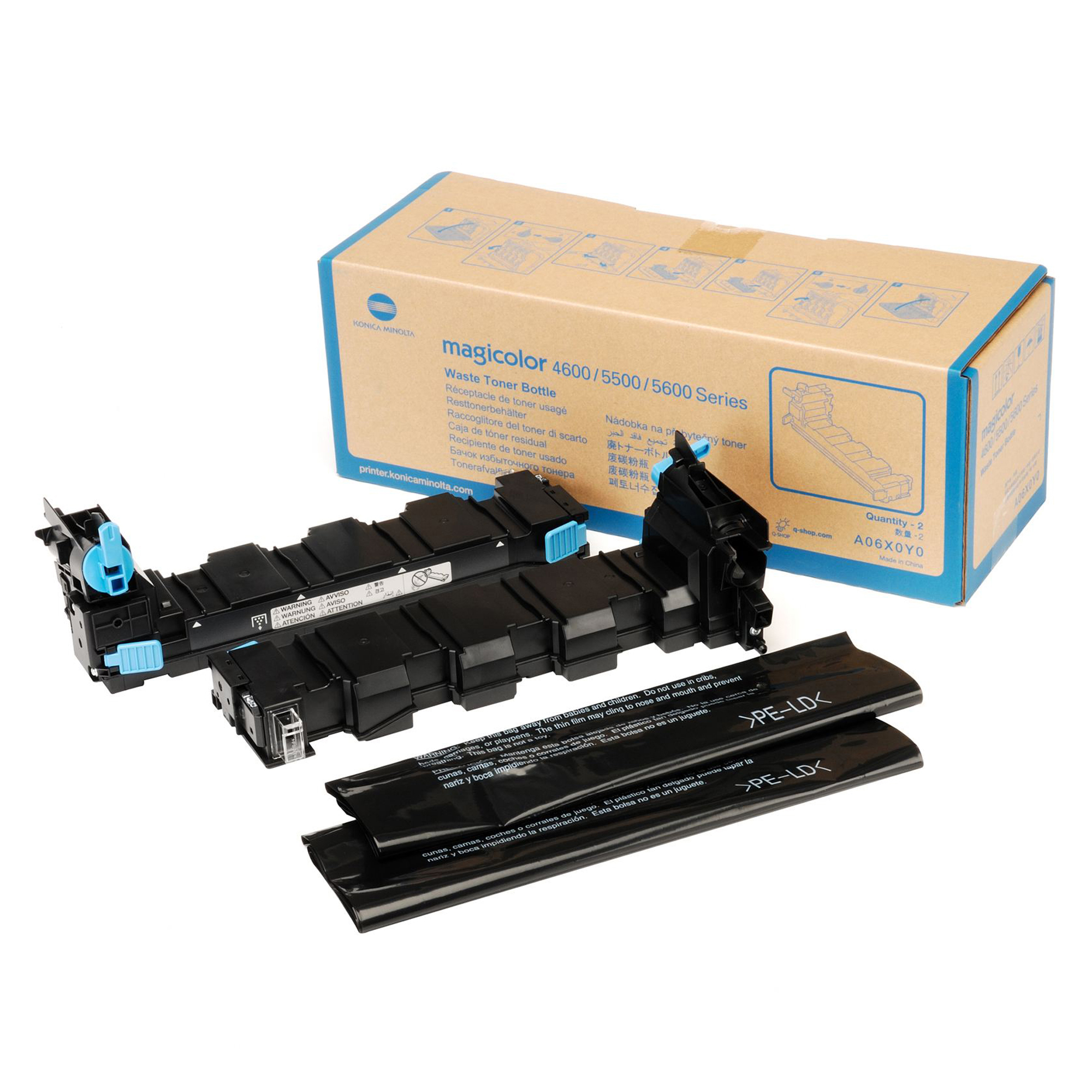 Konica Minolta - Scatola 2 vaschette recupero Toner …