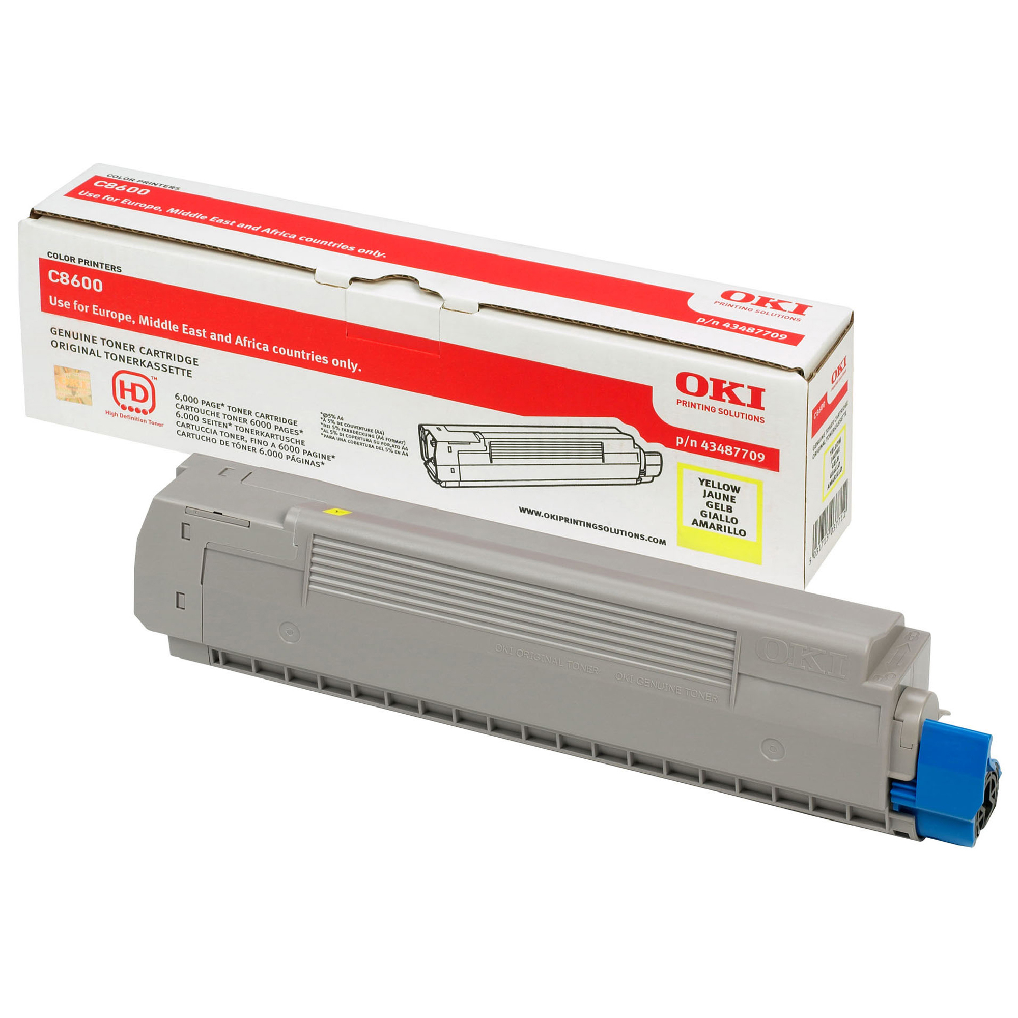 Starline - Toner per Oki - Giallo - 43487709 - 6.000 pag