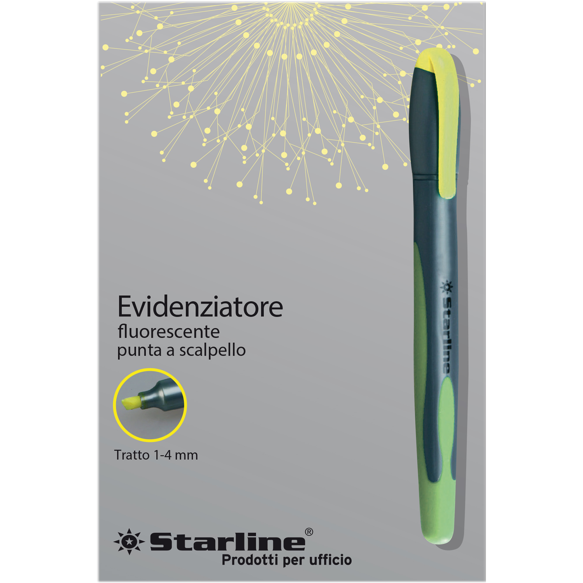 Evidenziatore a penna Starline - punta scalpello - …