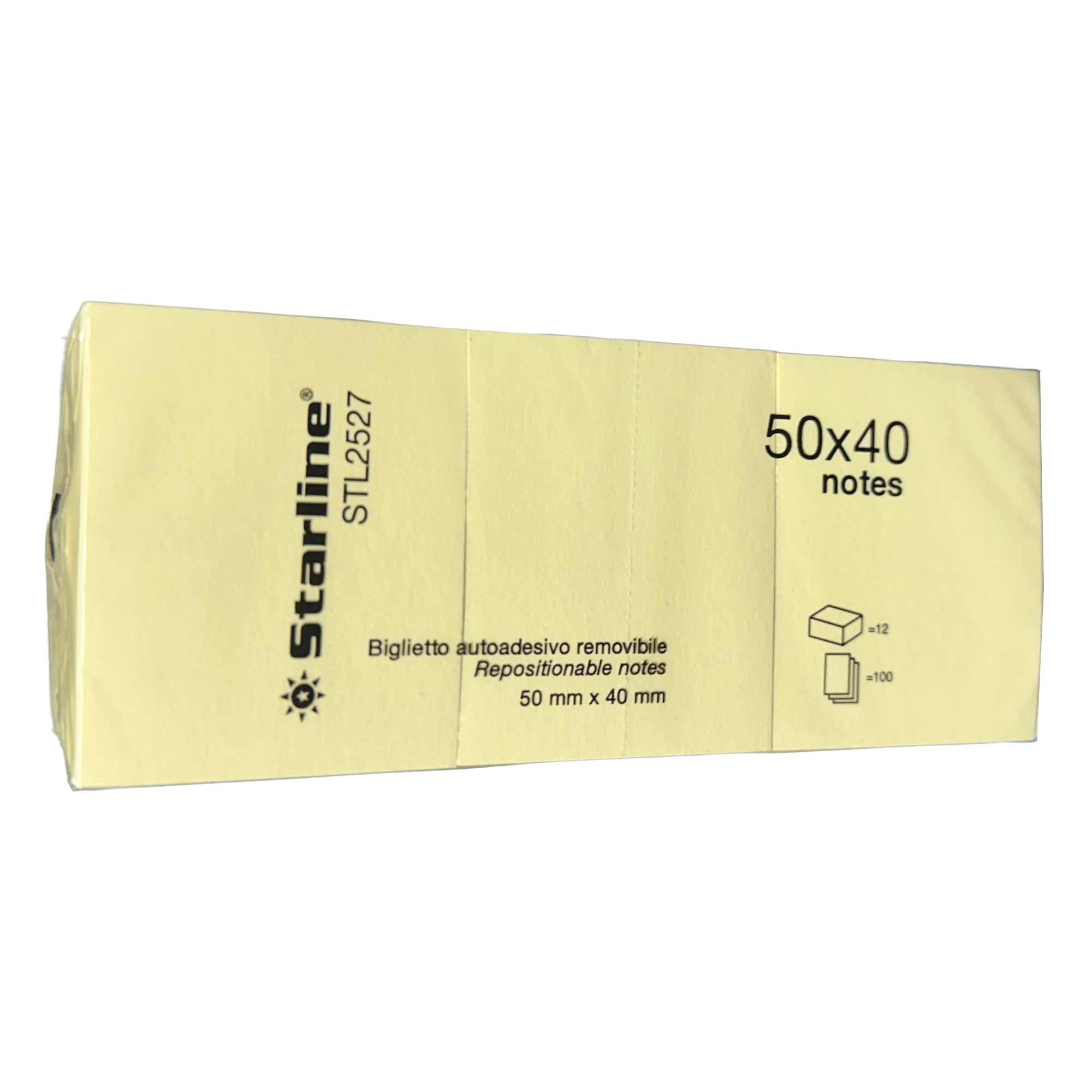 Blocchetto biglietti adesivi - giallo - 50 x …