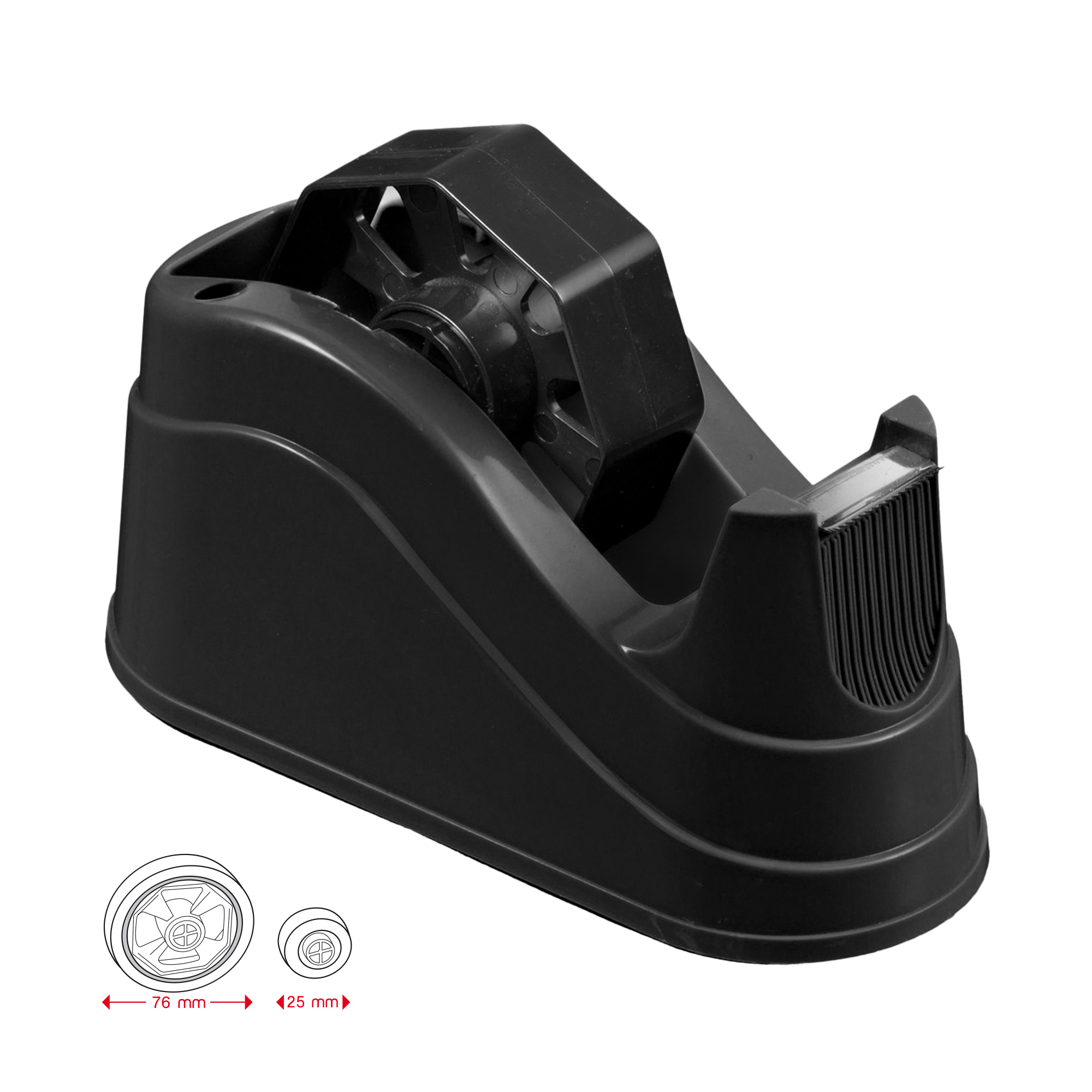 Dispenser da tavolo medium c/portapenne nero per nastri …