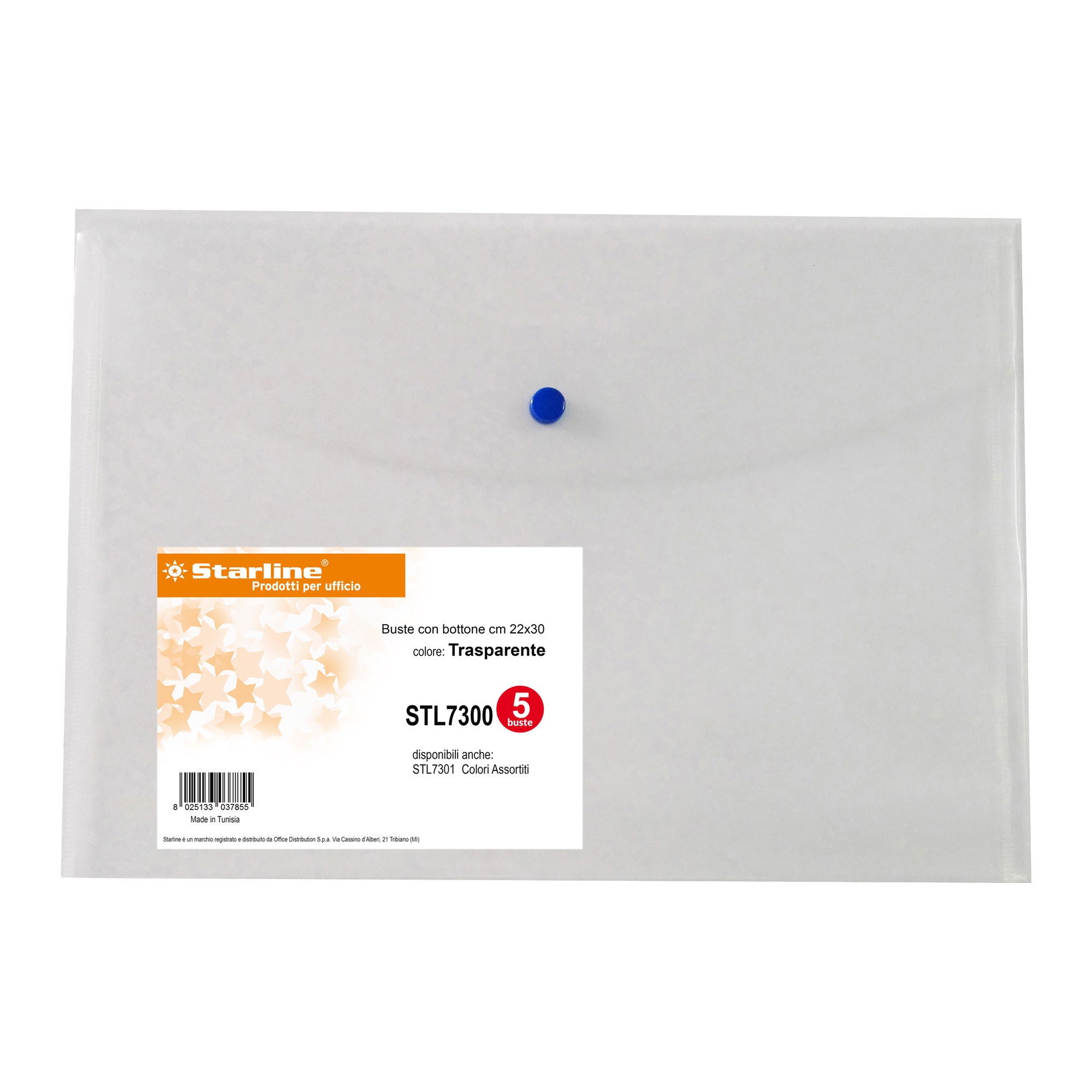 Busta con bottone - A4 - PP - …