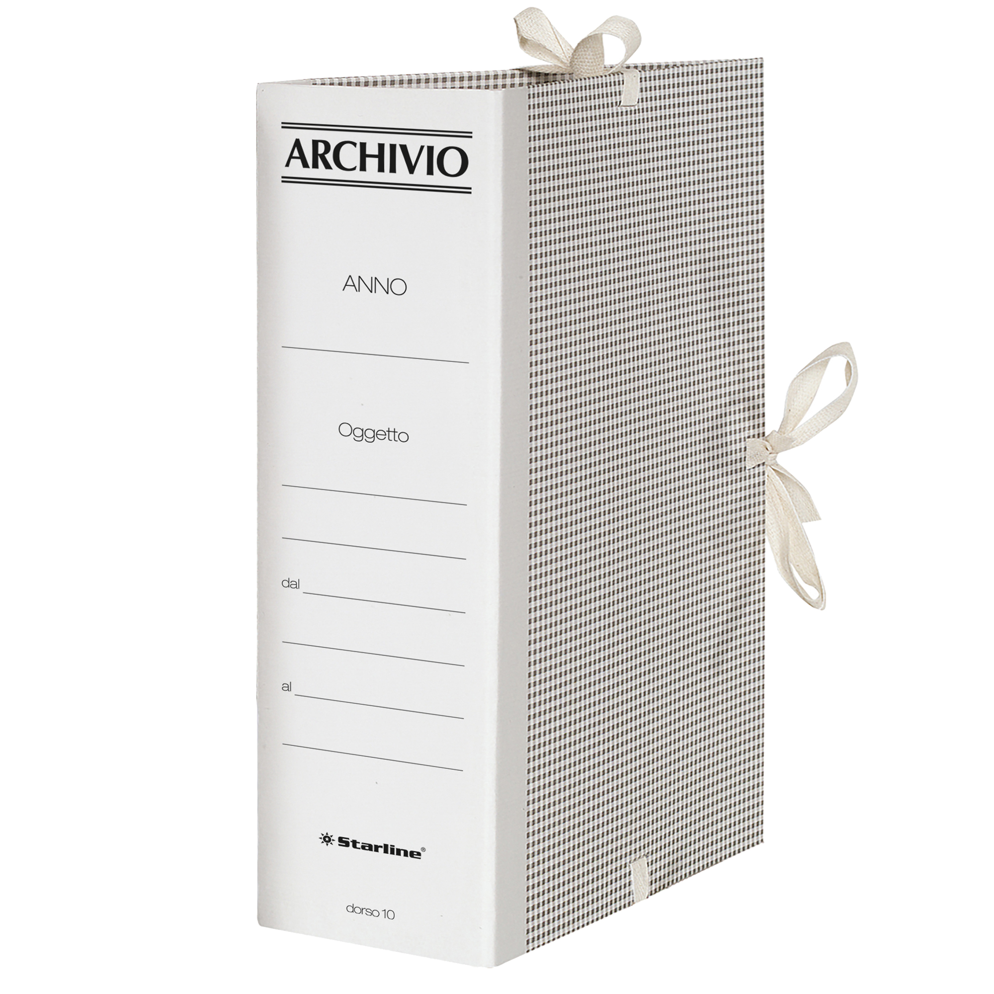 Faldone c/lacci incollati Tela 35x25cm dorso 10cm Starline