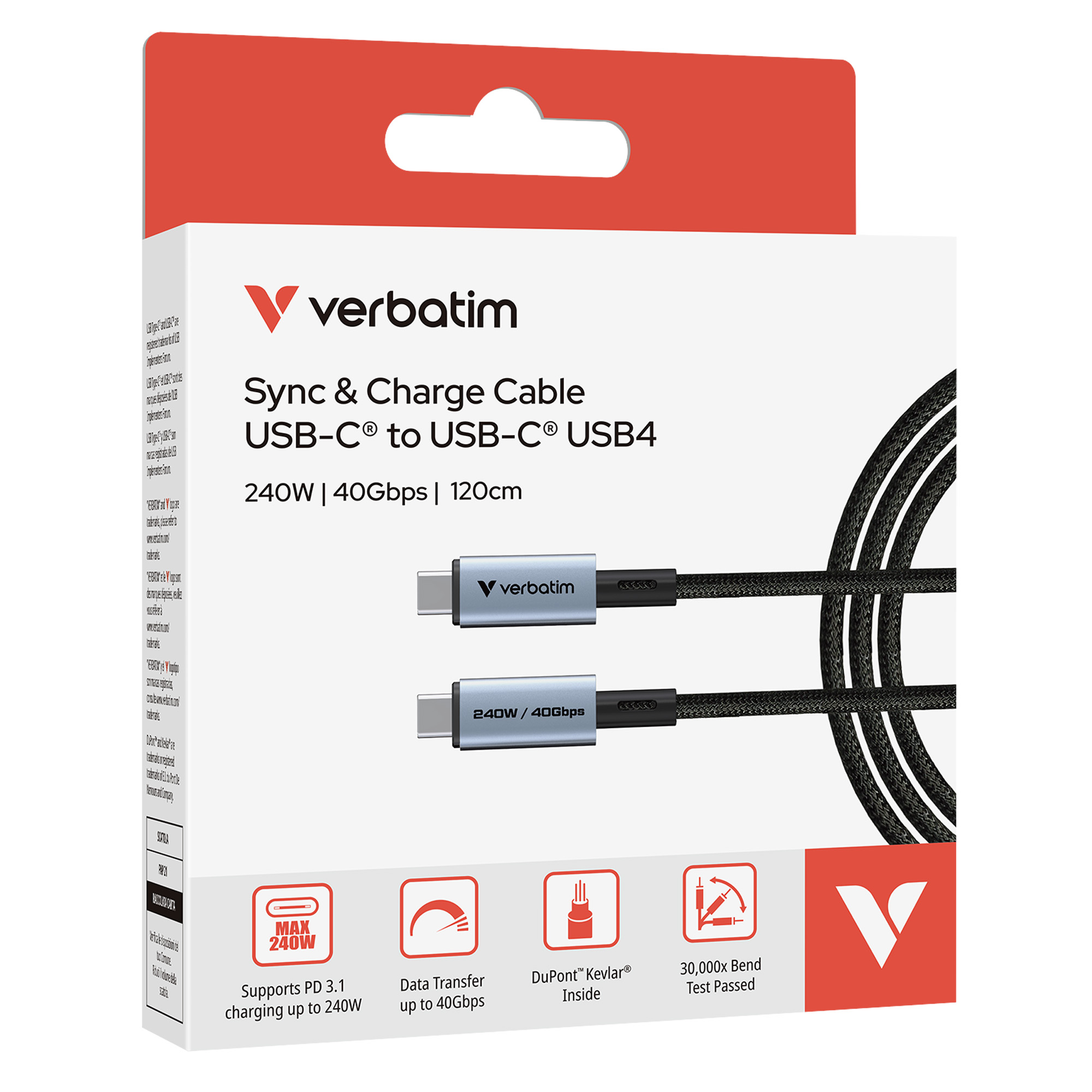 Verbatim - Cavo USB-C a USB-C_240W_40Gbps - 31847 …
