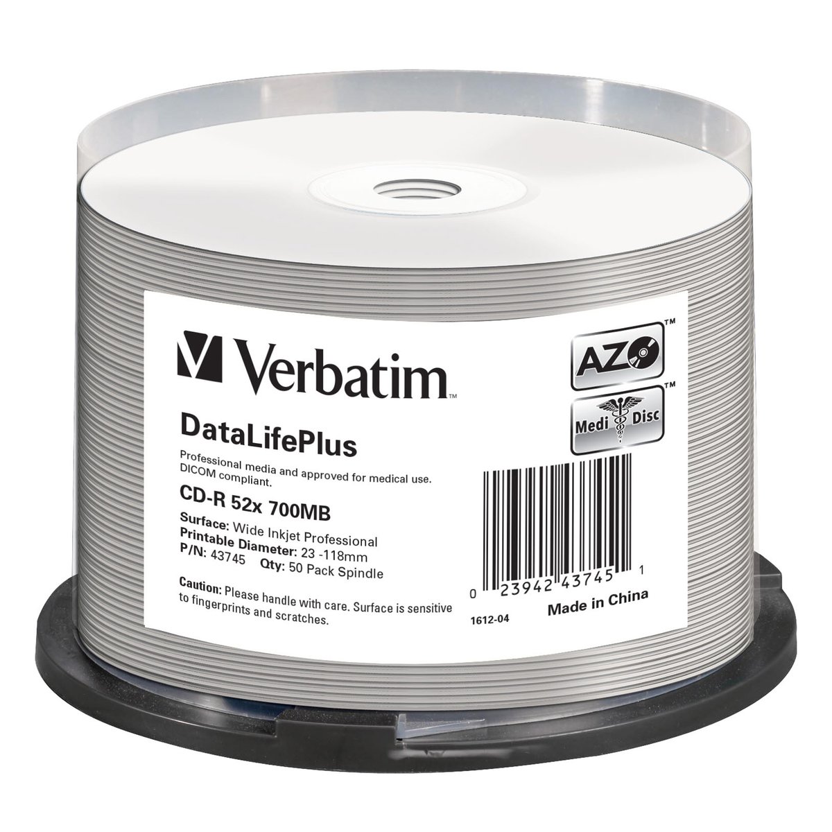 Verbatim - Scatola 50 CD-R Data Life Plus …