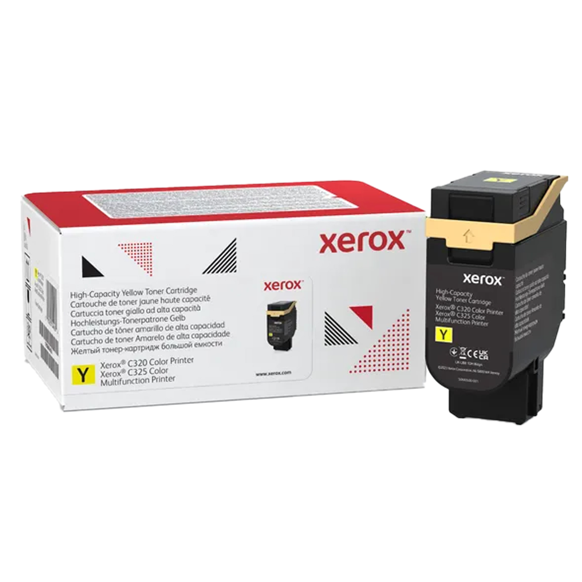 Xerox - Alta capienza - giallo - originale - cartuccia toner - per Xerox C325