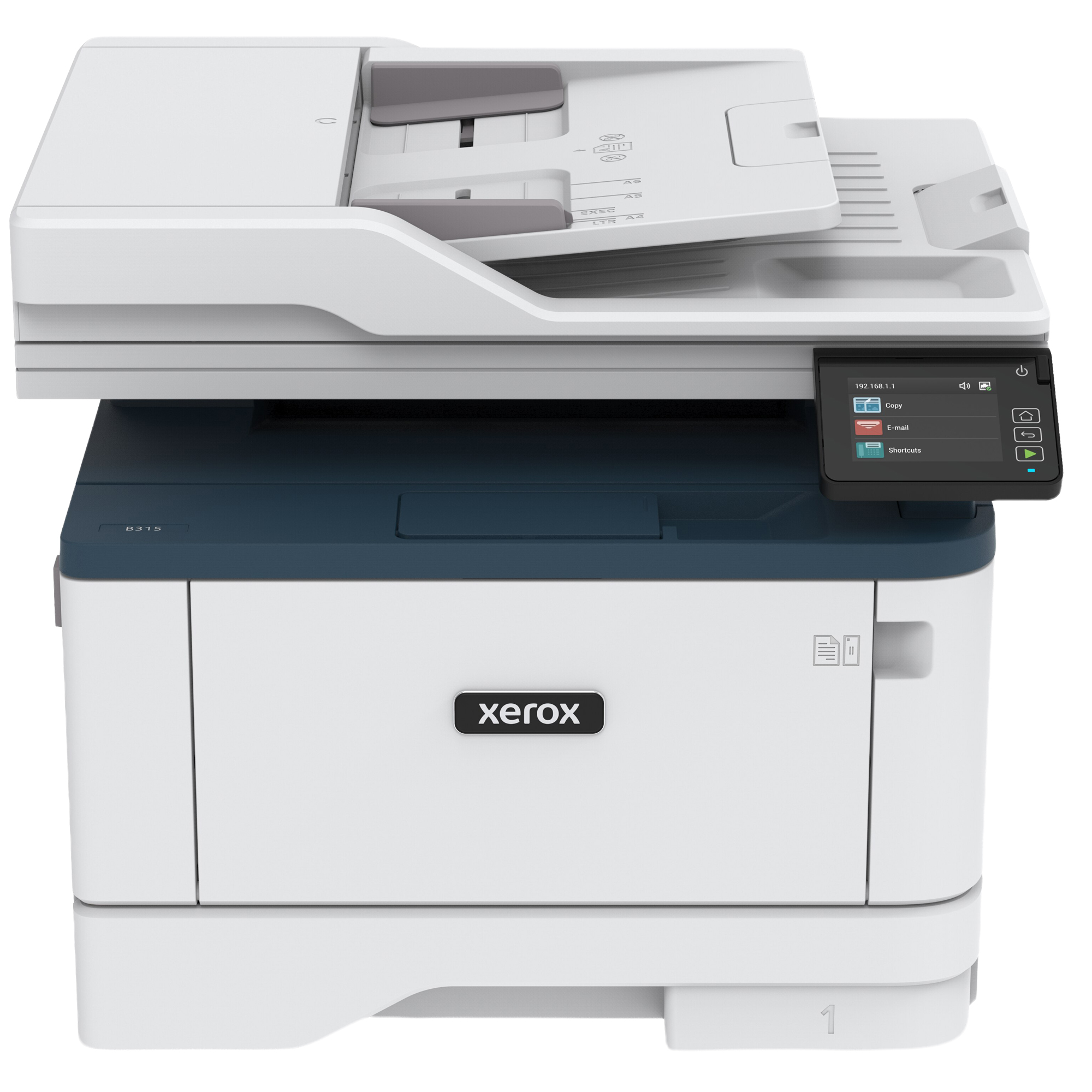 Xerox B315V_DNI - Stampante multifunzione - B/N - laser - Legal (216 x 356 mm) (originale) - A4/Legal (supporti) - fino a 39 ppm (copia) - fino a 40 ppm (stampa) - 350 fogli - 33.6 Kbps - USB 2.0, LAN, Wi-Fi(n), host USB 2.0