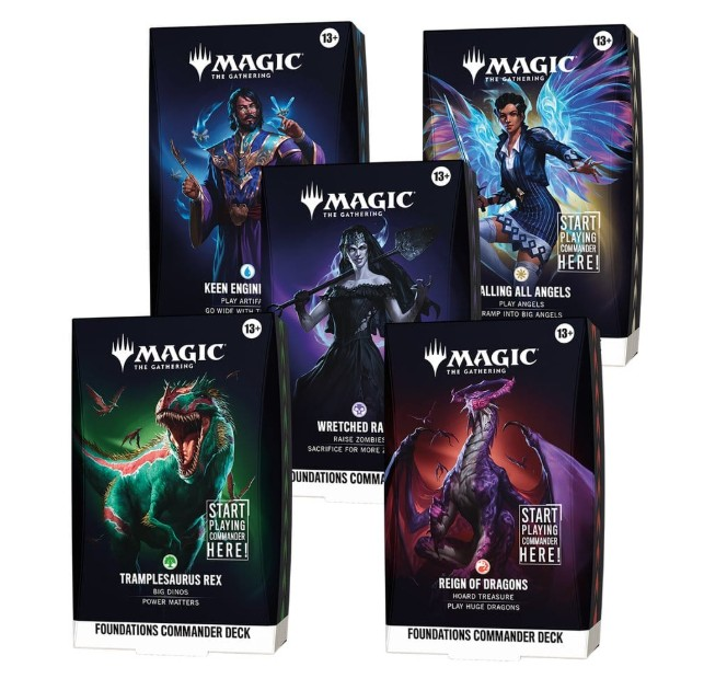 PREORDINE MAGIC THE GATHERING BOX FOUNDATIONS COMMANDER DECK …