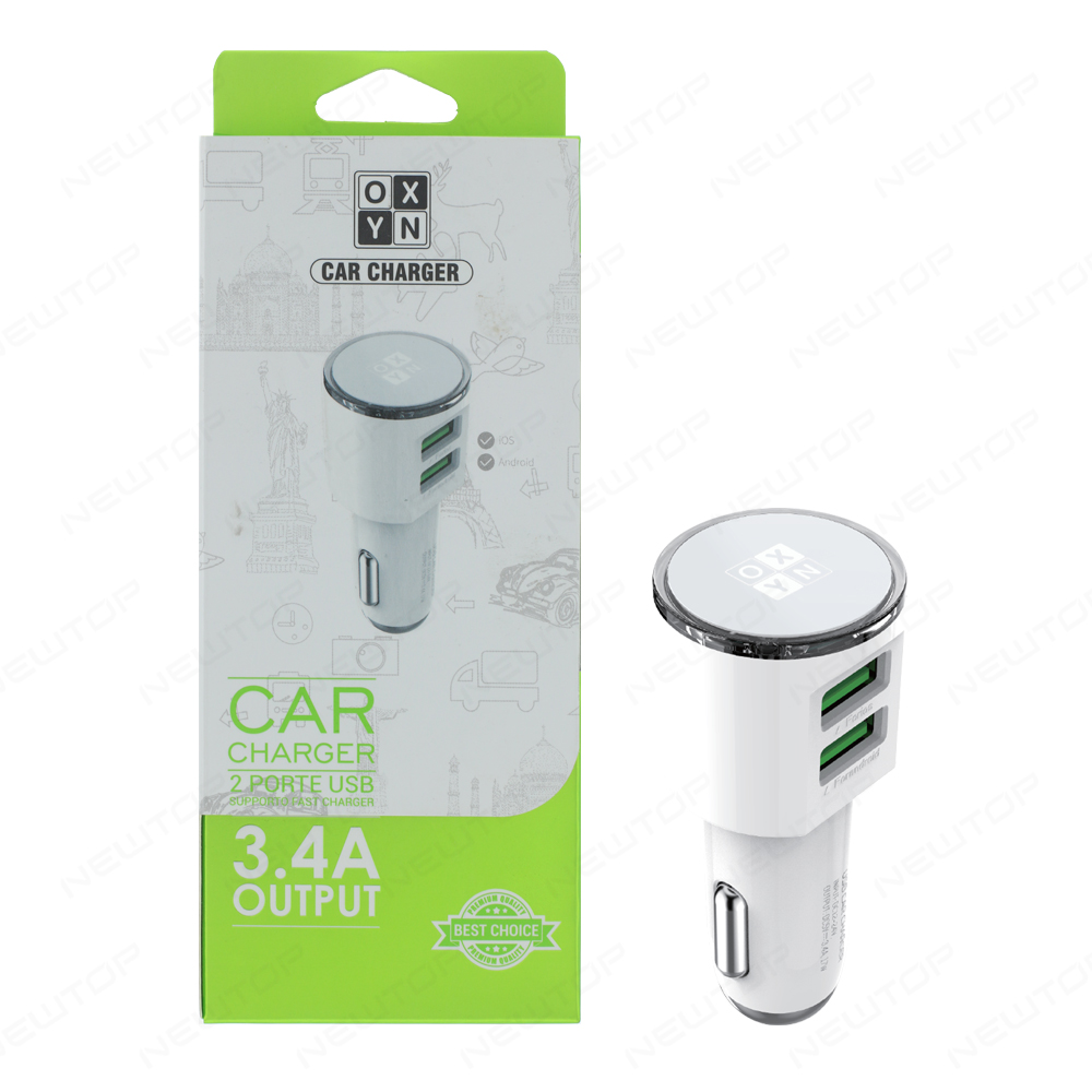 OXYN CARICATORE AUTO 3.4A 2USB