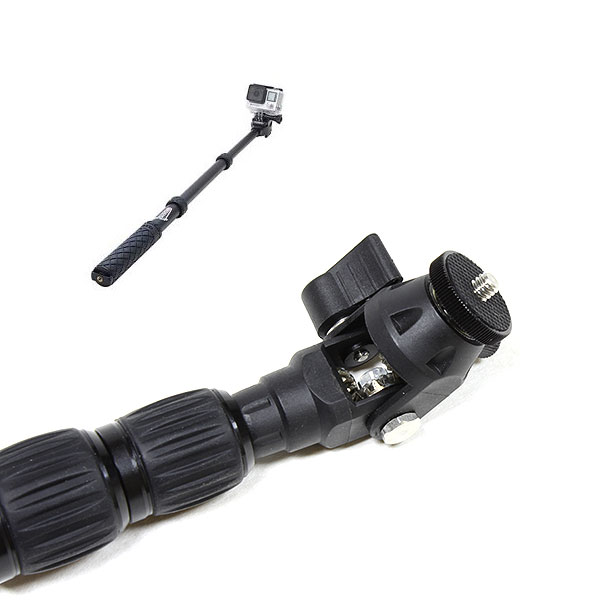 SELFIE STICK IN FIBRA DI CARBONIO CON ROTAZIONE 360° MECCANICA
