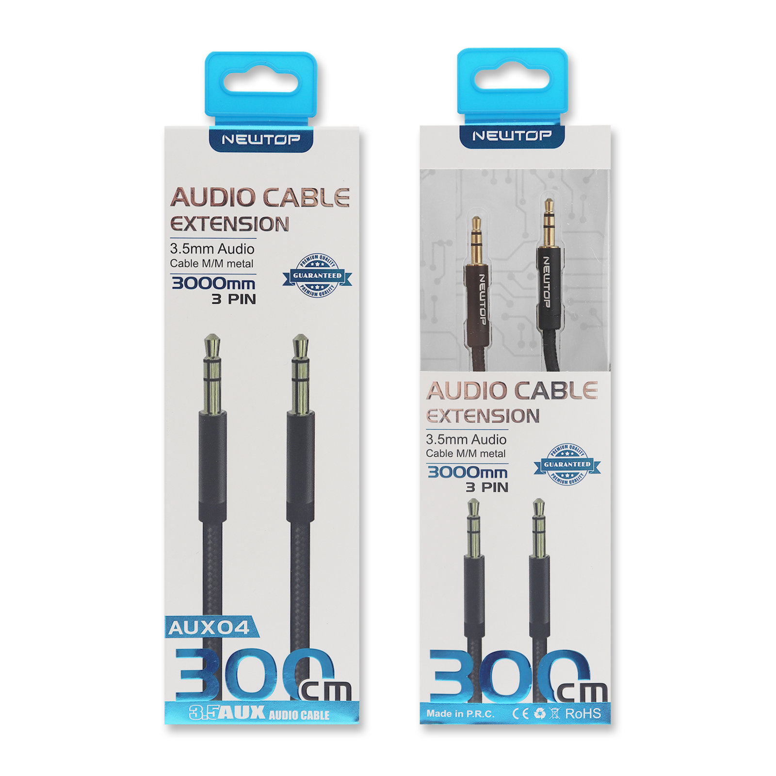 NEWTOP AUX04 CAVO 300CM AUX 3.5M/M