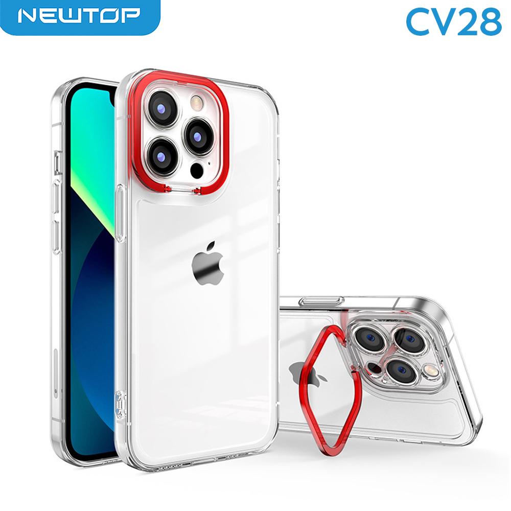 NEWTOP CV28 TPU CLEAR CAMERA COLOR STAND APPLE IPHONE 14 PRO