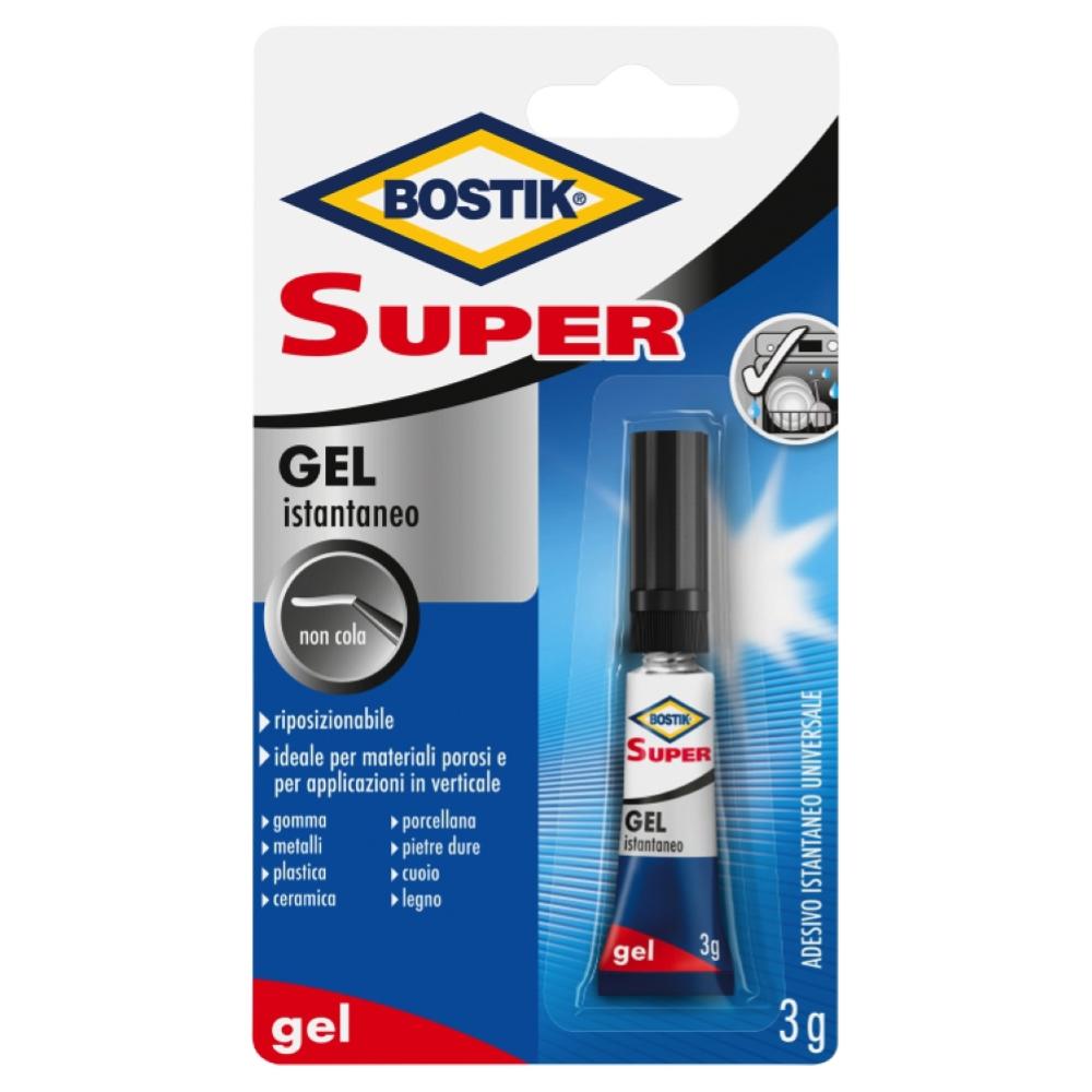 BOSTIK SUPER GEL ISTANTANEO ADESIVO 3G BLISTER 1PZ=(1PZ)