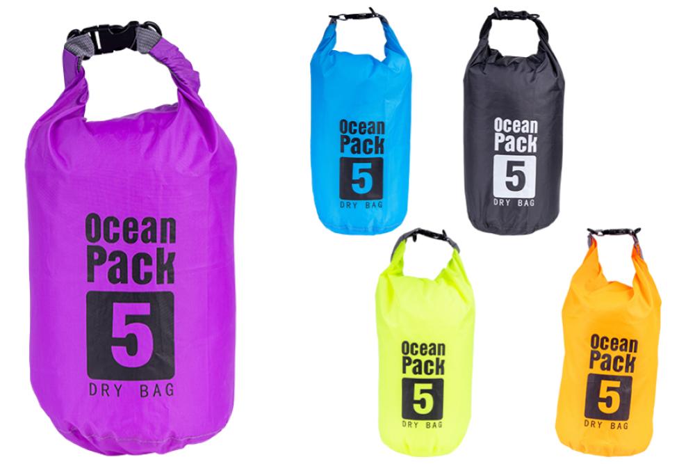 NATALUNA BORSA IMPERMEABILE A TRACOLLA NYLON 5 LITRI 5COLORI