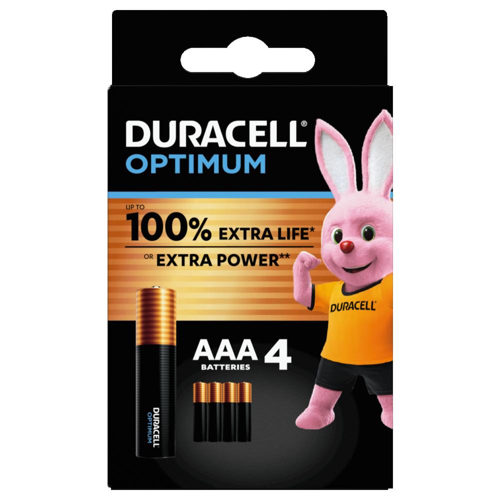 DURACELL OPTIMUM 100% AAA MINISTILO MN2400 BL4