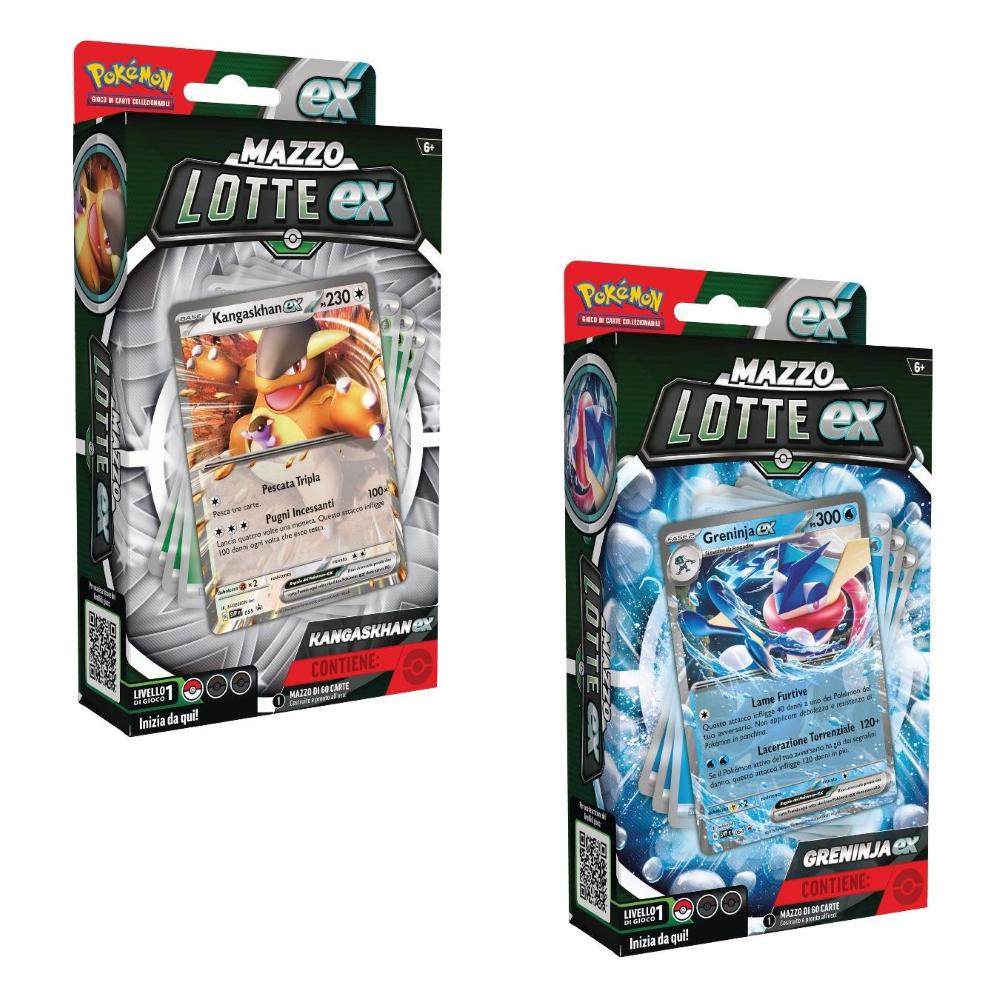 Pokemon - MAZZO LOTTE EX - KANGASKHAN E GRENINJA (IT)