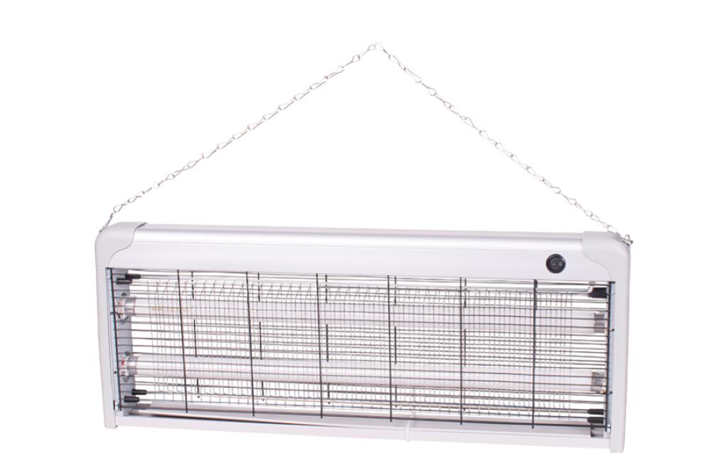 NATALUNA MOSCA KILLER ALLUMINIO 40W 220V 65X6.5X26CM CAVO 1MT PRESA A 2 POLI - 2 TUBI UV DA 20W