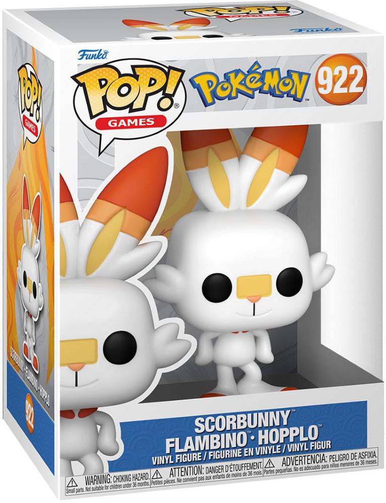 FUNKO POP POKEMON - VINYL FIGURE 922 SCORBUNNY …
