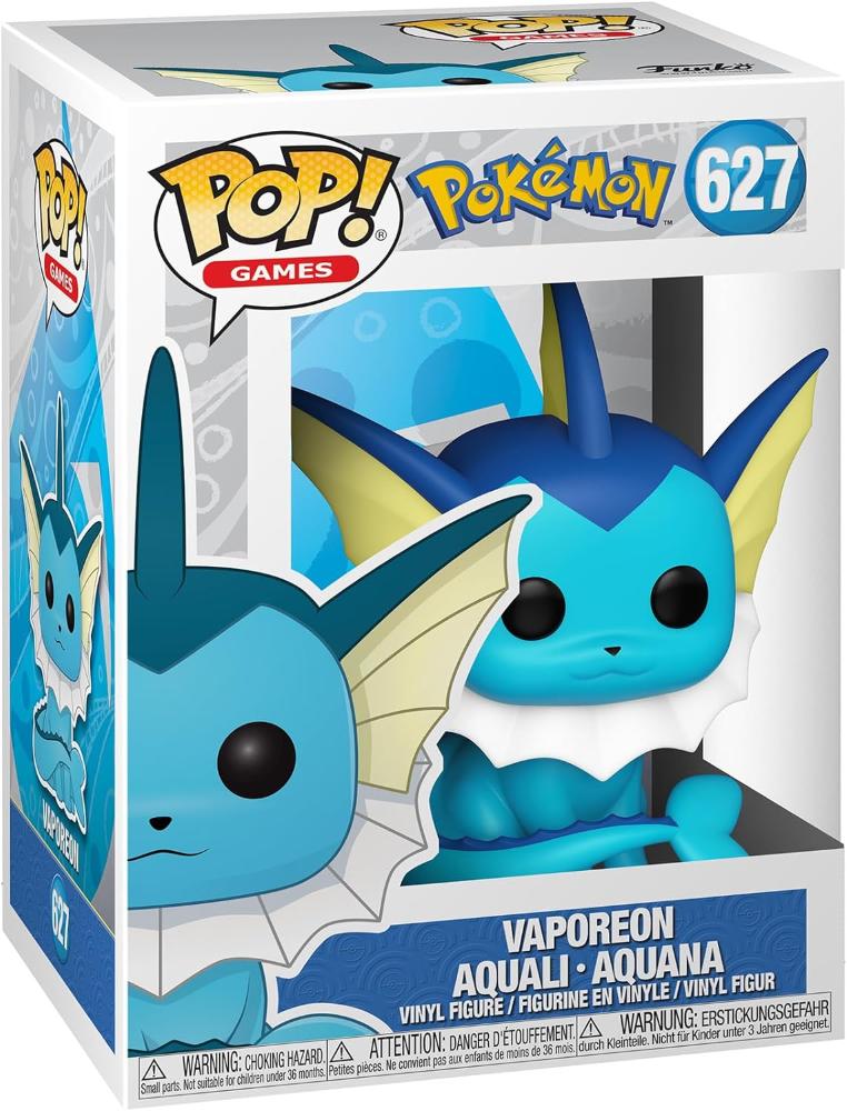 FUNKO POP POKEMON - VINYL FIGURE 627 VAPOREON …