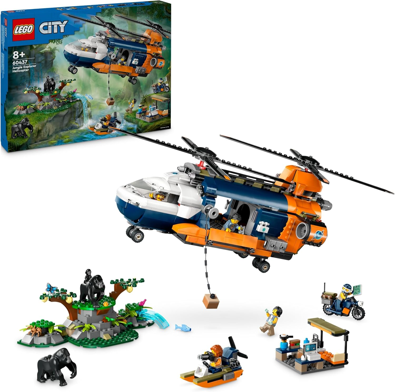 LEGO CITY - Elicottero dell’Esploratore della giungla 60437 …